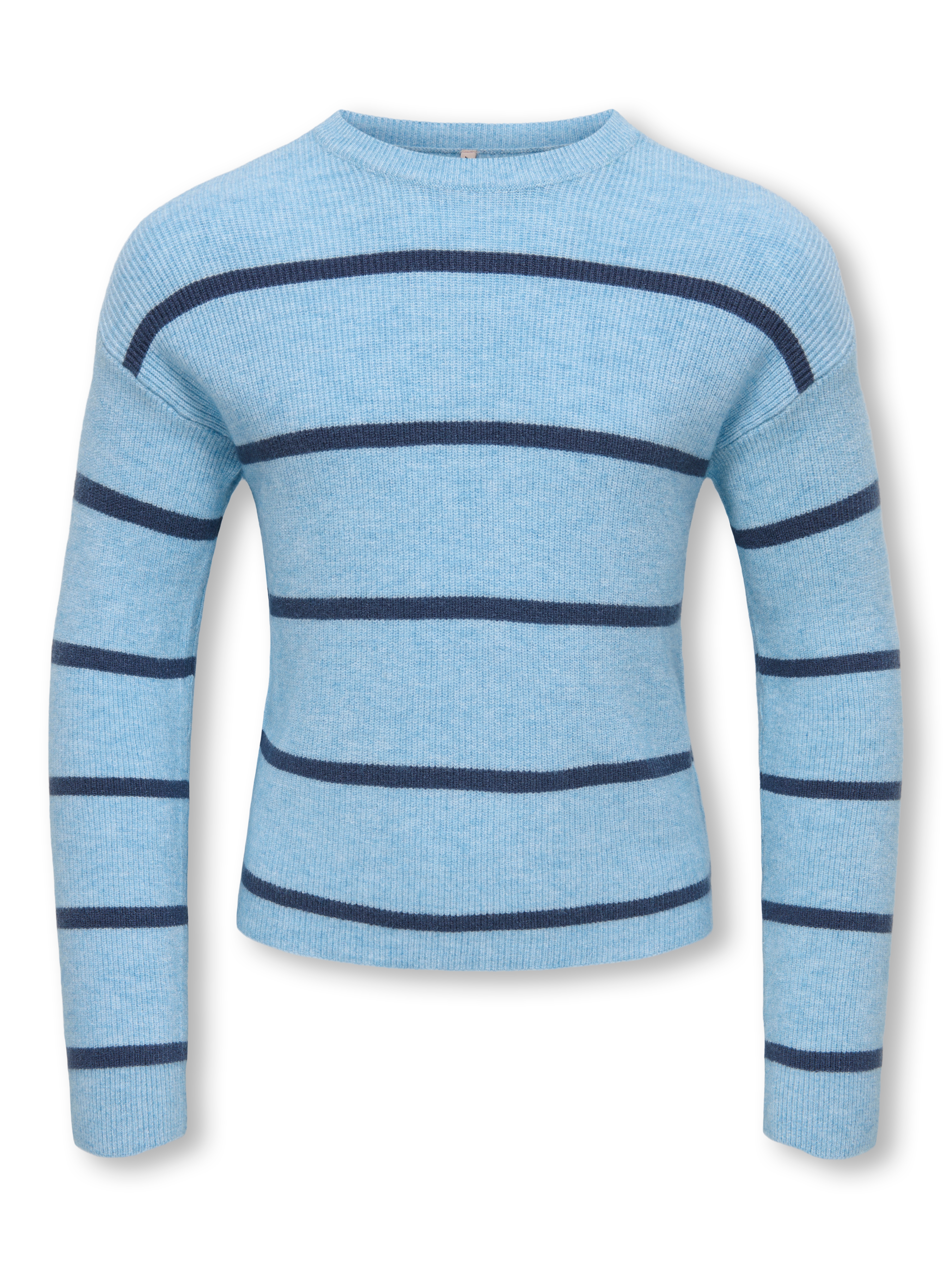 KIDS ONLY Strickpullover "KOGFRANCA SHORT L/S STRIPE KNT NOOS" Viskosemischung, loose fit