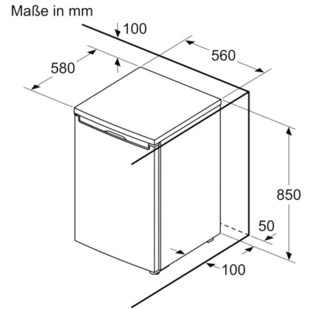 BOSCH Table Top Kühlschrank »KTL15NWEA«, KTL15NWEA, 85 cm hoch, 56 cm breit