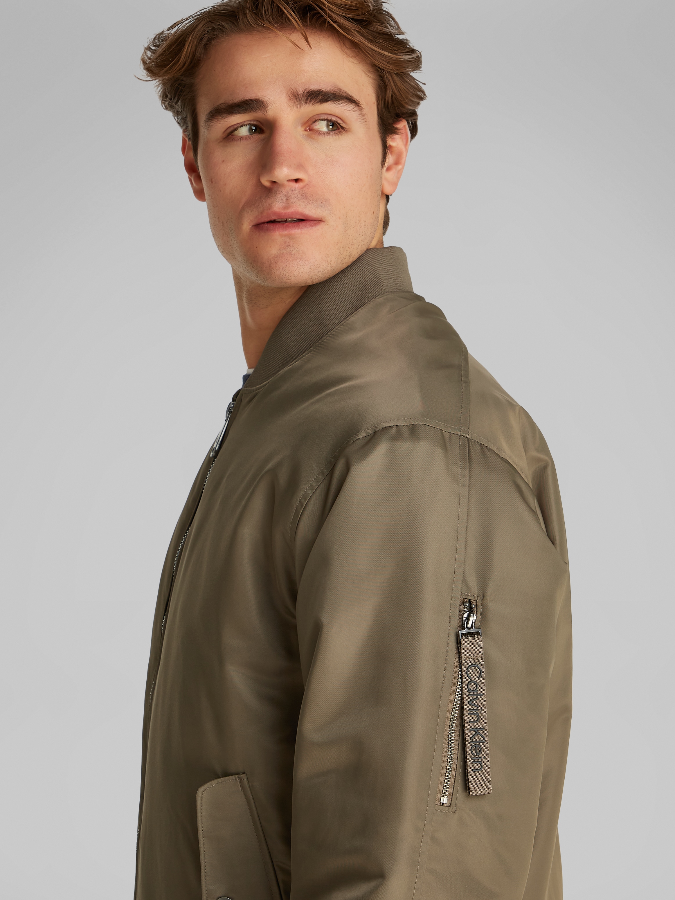 Calvin Klein Jeans Blouson »LS JEANS HERO BOMBER«, mit Strickbündchen