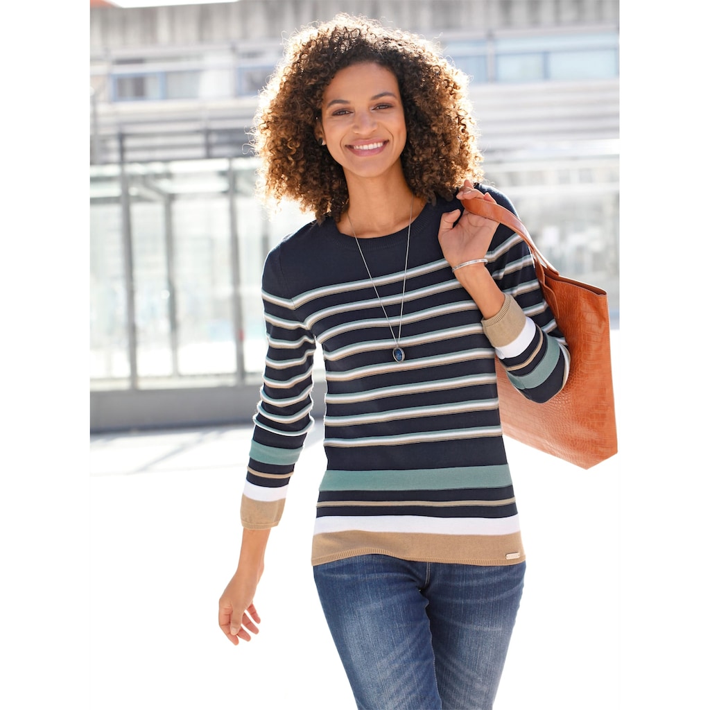 Casual Looks Streifenpullover »Pullover«