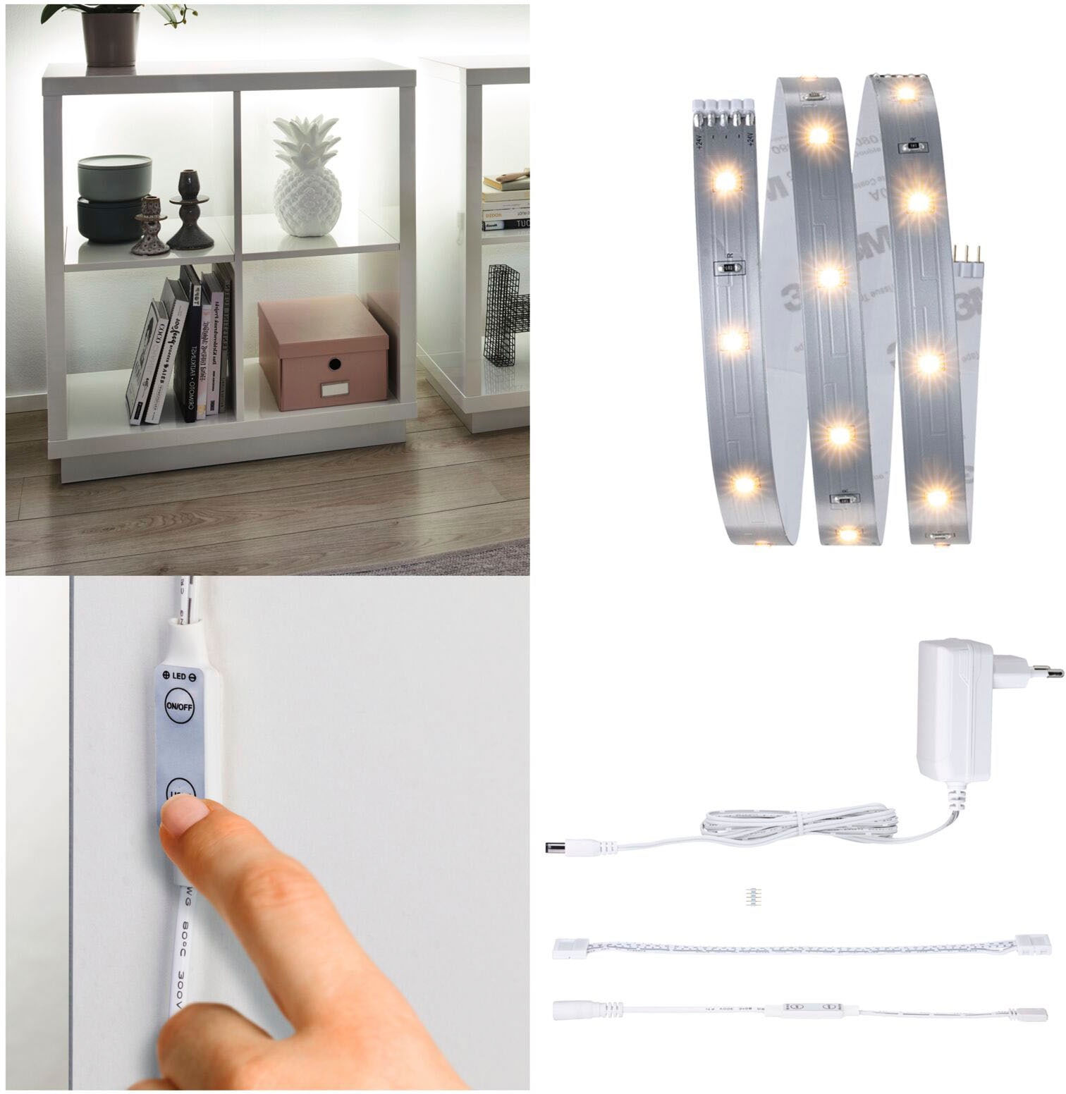 »MaxLED 1 | Regal 12VA«, 1m LED-Streifen 4W Comfort Paulmann Set bestellen 300lm/m 250 St.-flammig BAUR 2700K