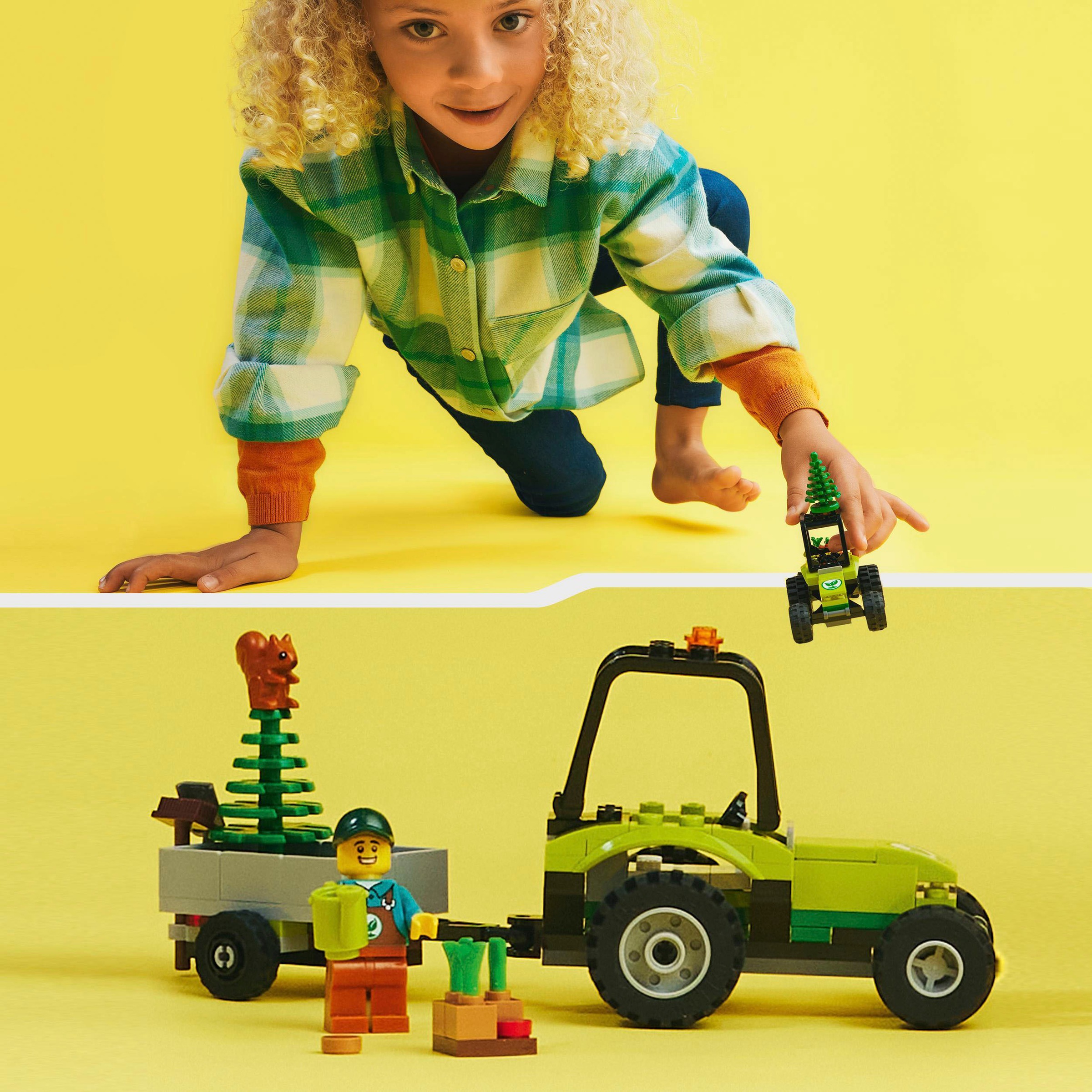 LEGO® Konstruktionsspielsteine »Kleintraktor (60390), LEGO® City«, (86 St.), Made in Europe