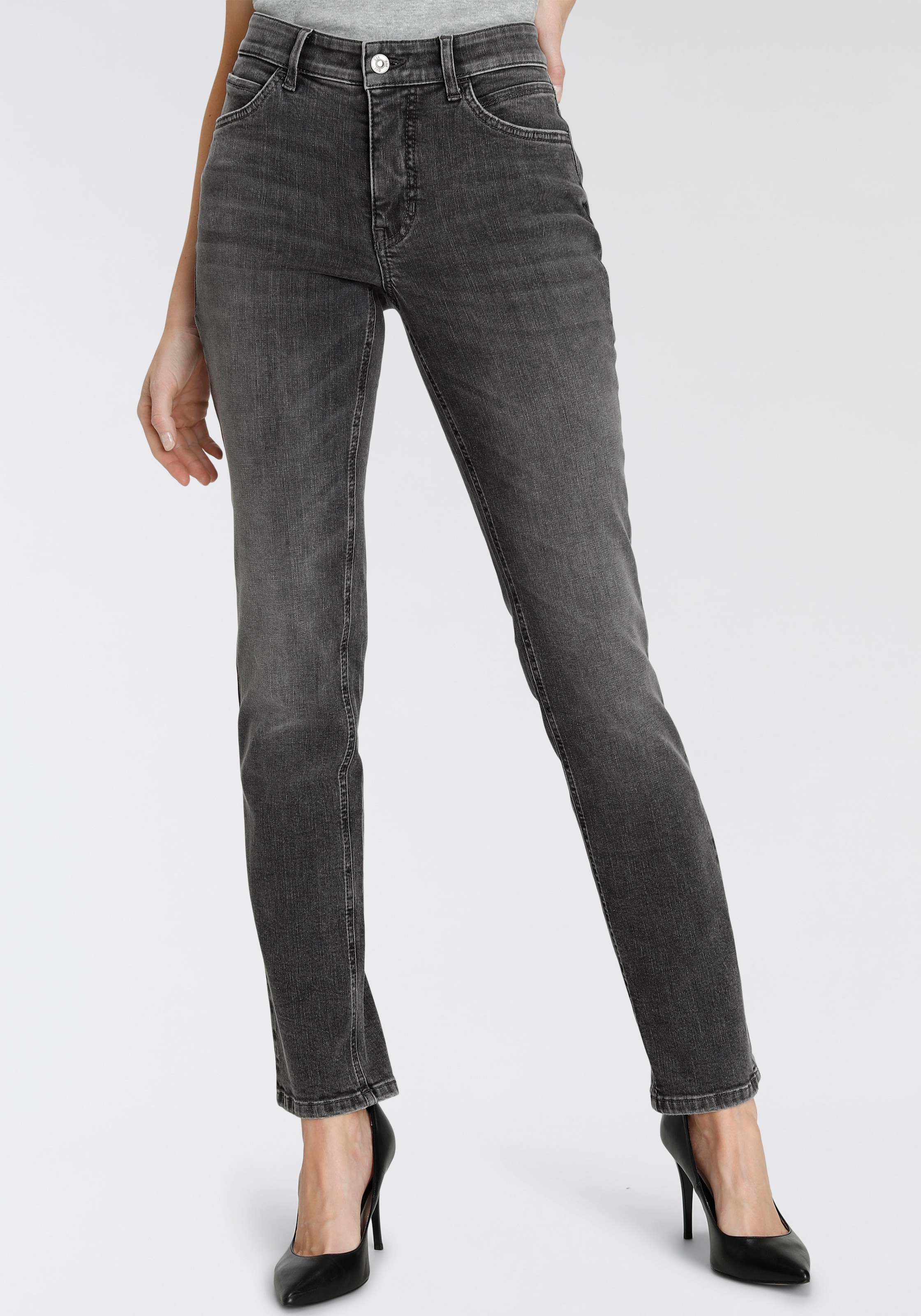 MAC Gerade Jeans »Melanie-Heart«, Dekorative Nieten auf der hinteren Tasche  für bestellen | BAUR