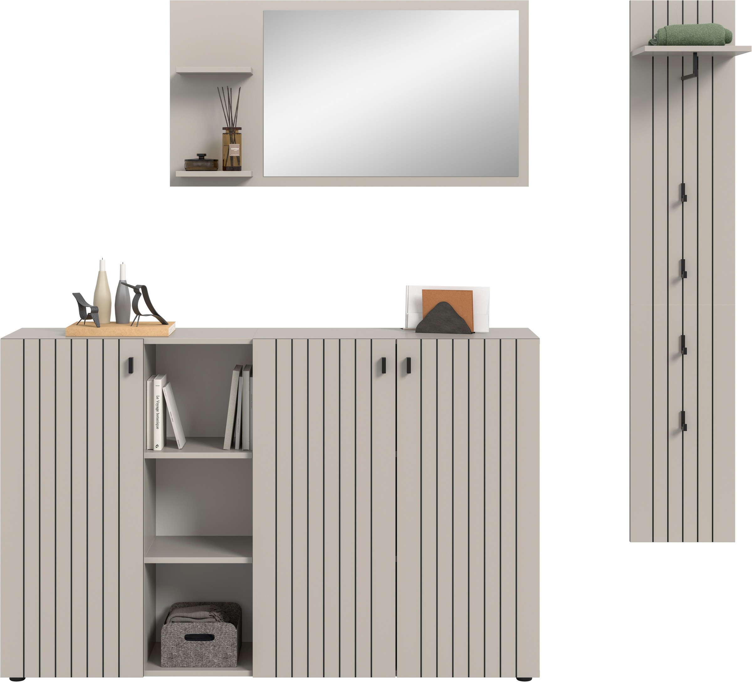 INOSIGN Garderoben-Set "TATIO, 3-tlg. Garderobenkombination, Breite: 201 cm günstig online kaufen