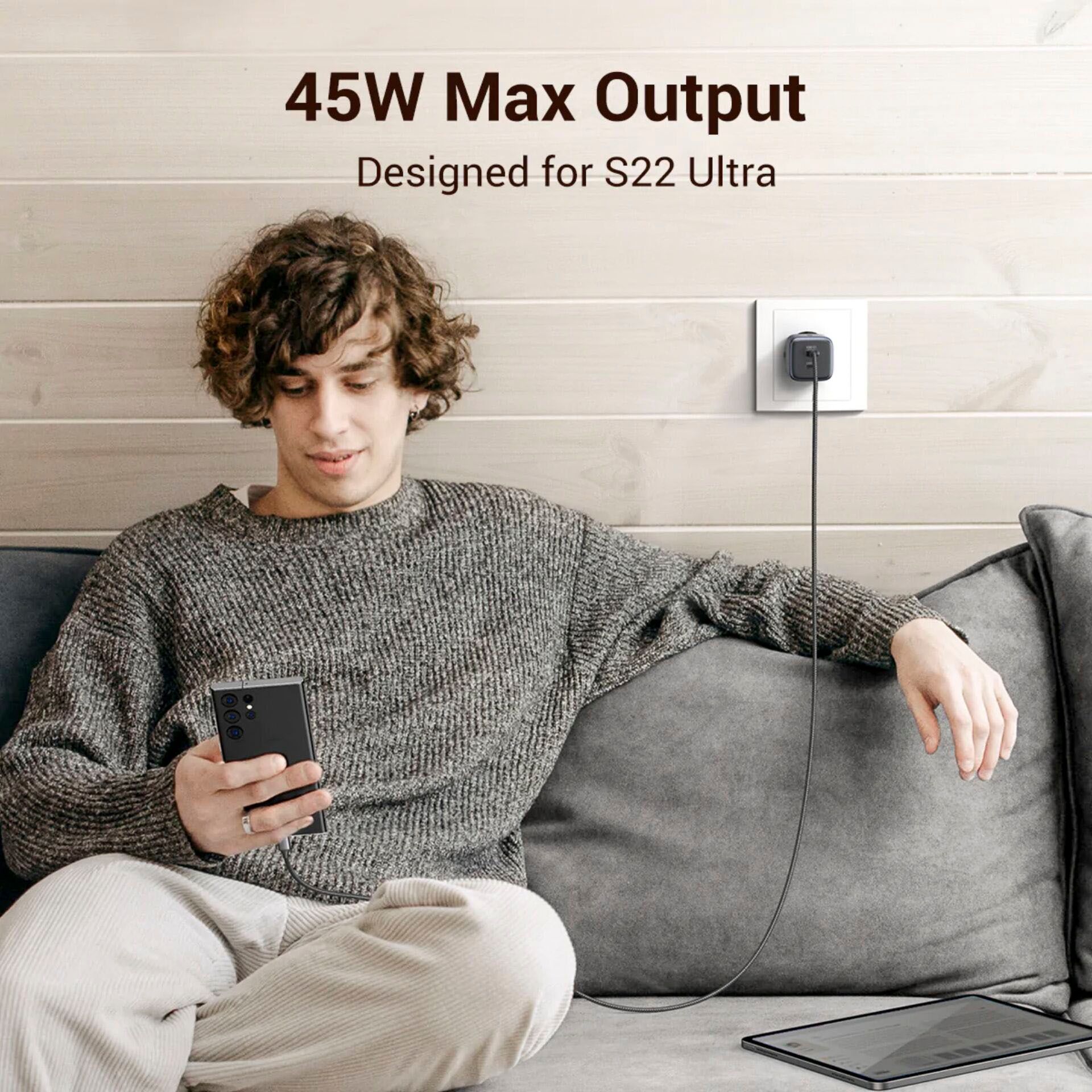 UGREEN Smartphone-Ladegerät »Nexode 45W Dual USB-C Port Ladegerät«