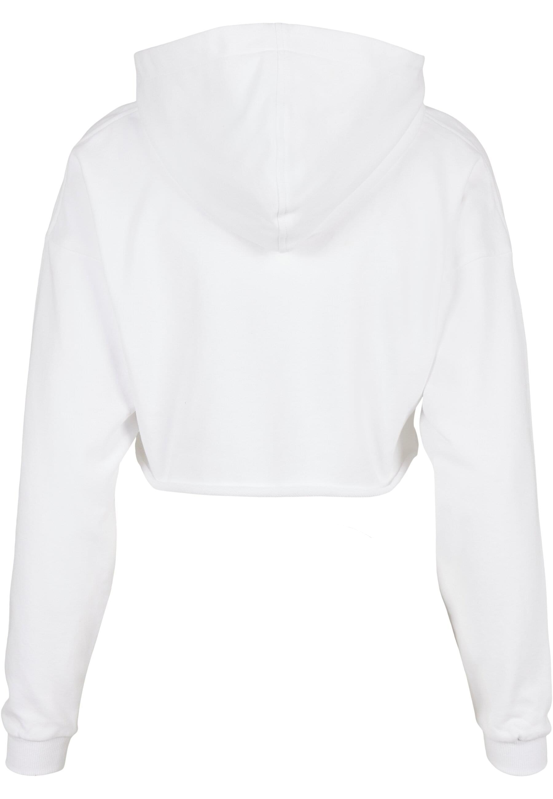 URBAN CLASSICS Rundhalspullover »Urban Classics Damen Ladies Oversized Cropped Hoody«, (1 tlg.)