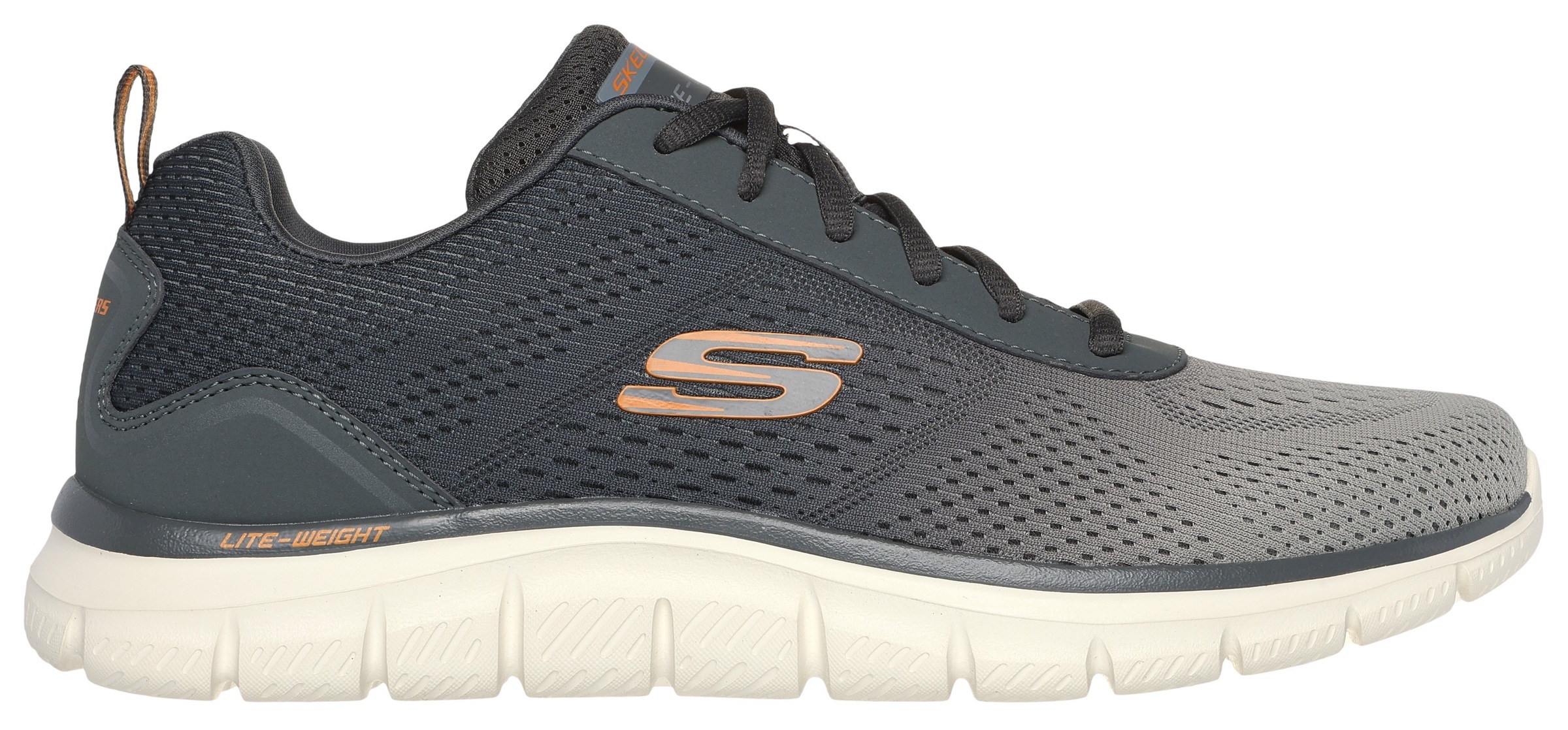 Skechers Sneaker »TRACK-RIPKENT«, Freizeitschuh, Halbschuh, Schnürschuhin veganer Verarbeitung