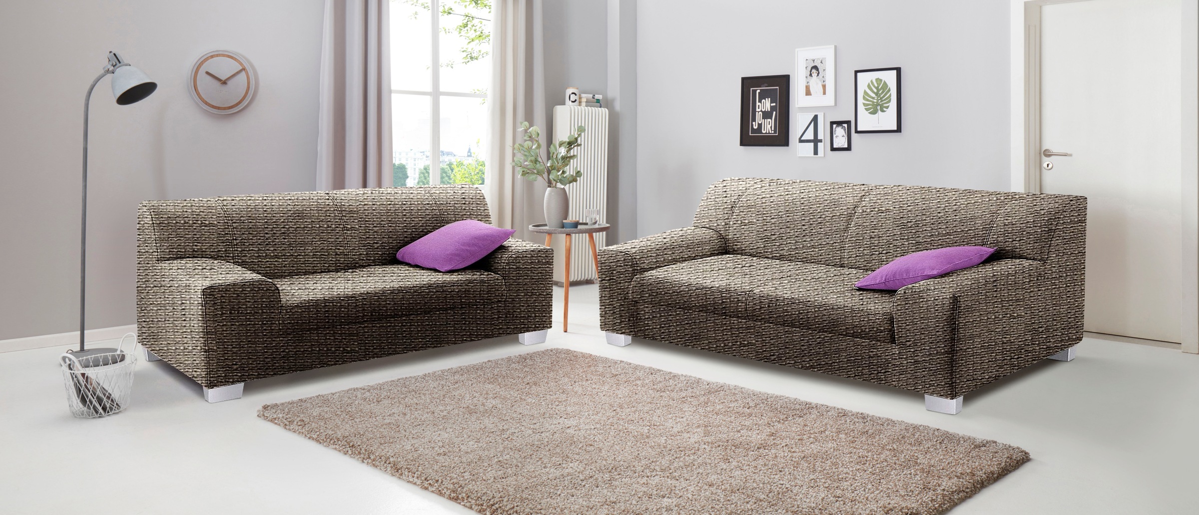 DOMO collection Polstergarnitur "Amando zeitlos und modern, komfortabel" Sp günstig online kaufen