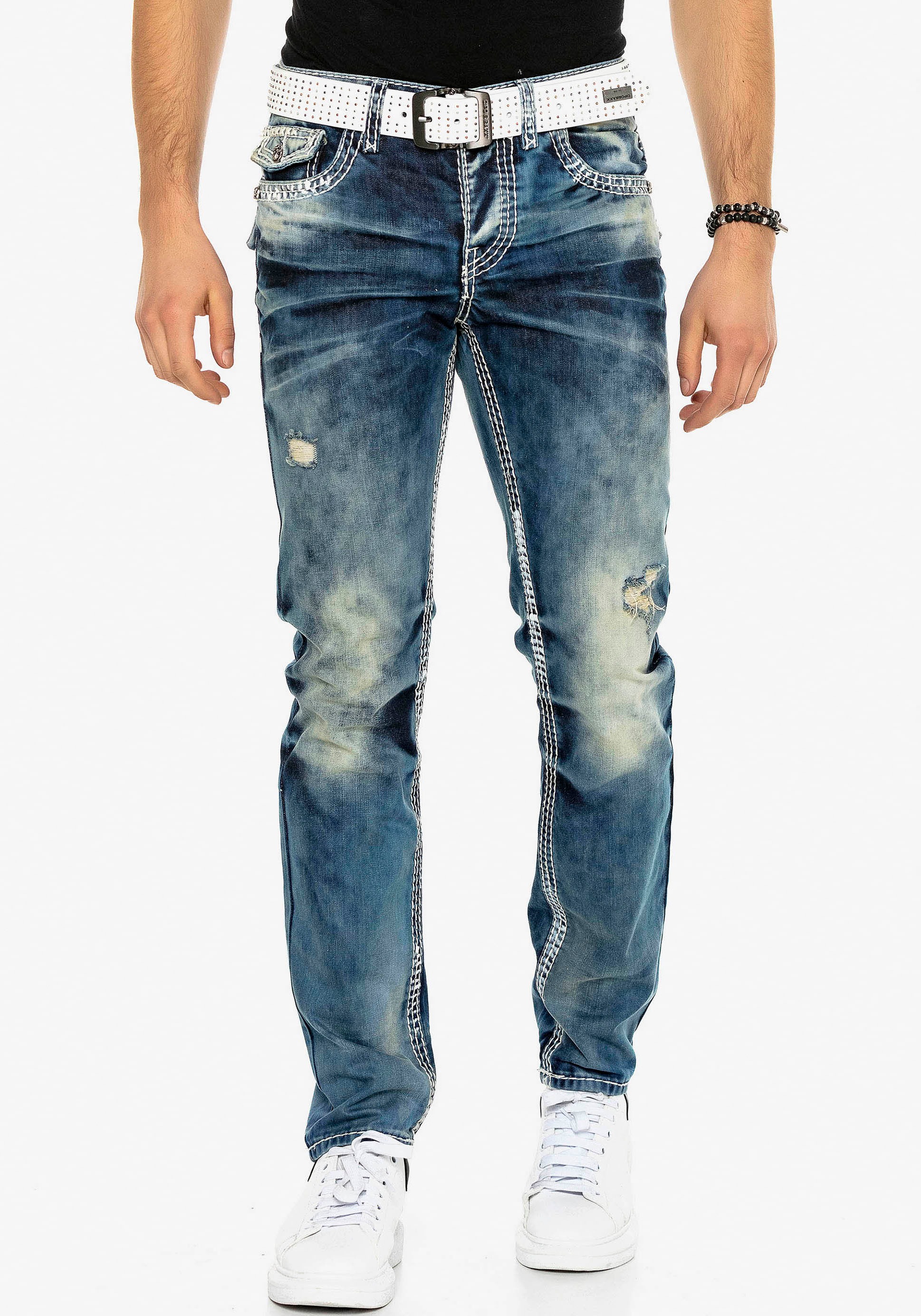 Cipo & Baxx 5-Pocket-Jeans "Jeans", in Straight-Fit, CD-149 günstig online kaufen