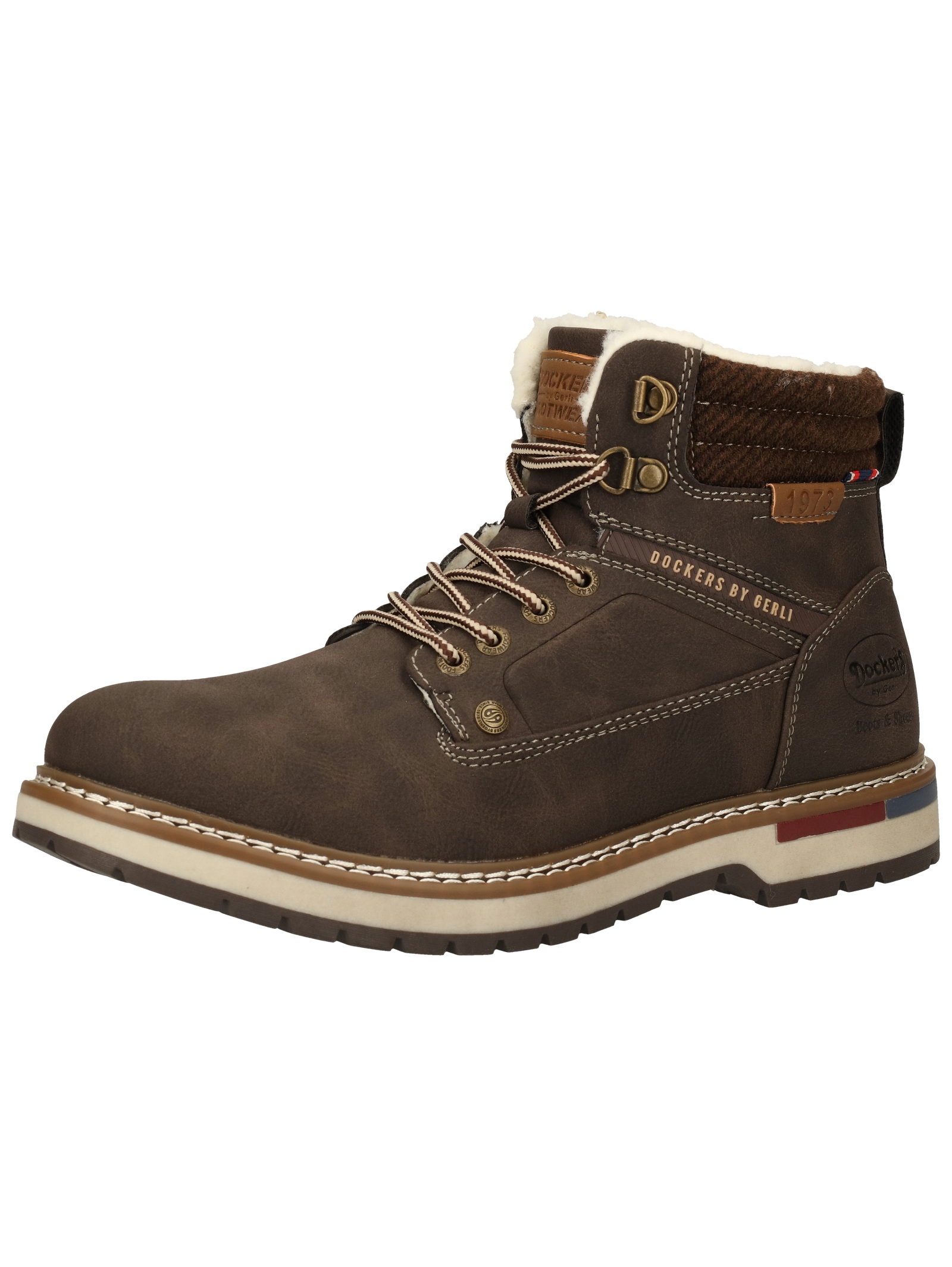 Dockers by Gerli Schnürstiefelette "Dockers by Gerli Stiefelette Lederimita günstig online kaufen