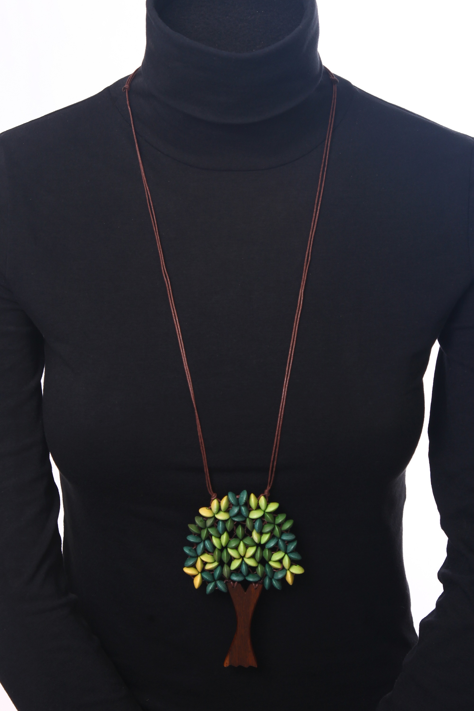 COLLEZIONE ALESSANDRO Lange Kette »Tessa«, Lange Kette mit Baumanhänger