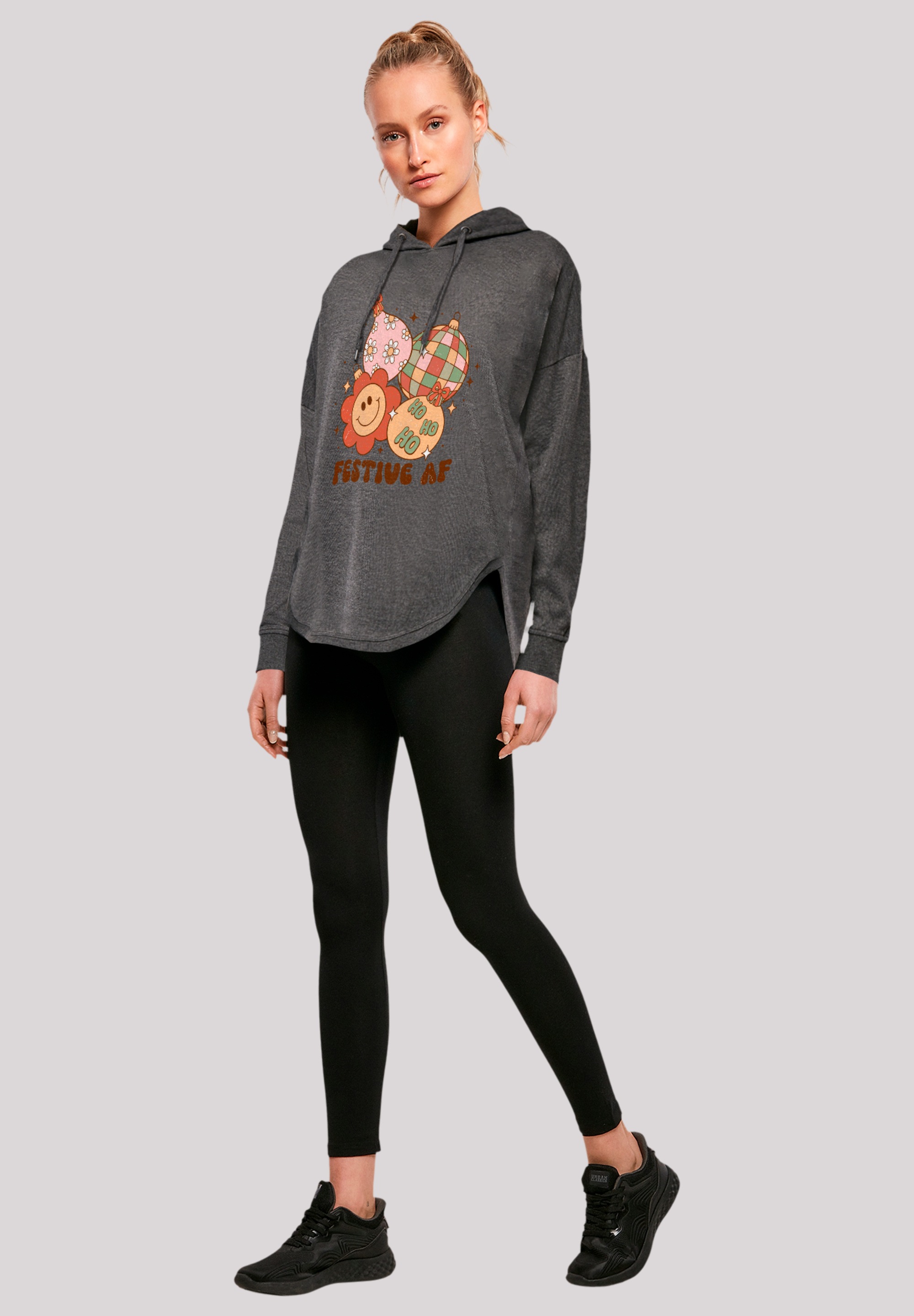 F4NT4STIC Kapuzenpullover »Festive AF Weihnachten Tree Balls«, Premium Qualität, Weihnachts-Kollection