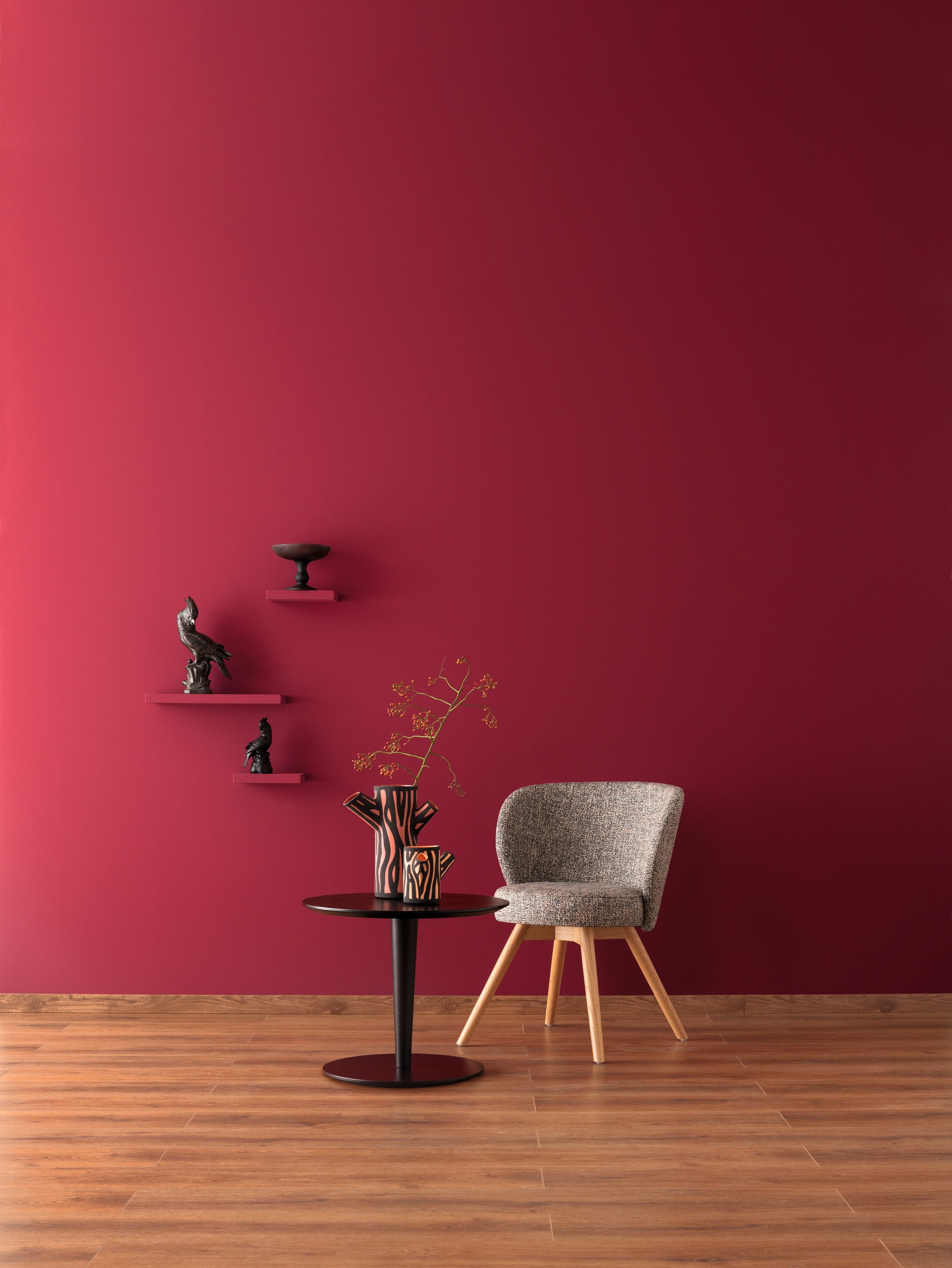SCHÖNER WOHNEN FARBE Wand- und Deckenfarbe »designfarben«, hochdeckende Premium-Wandfarbe, Farbwelt rot