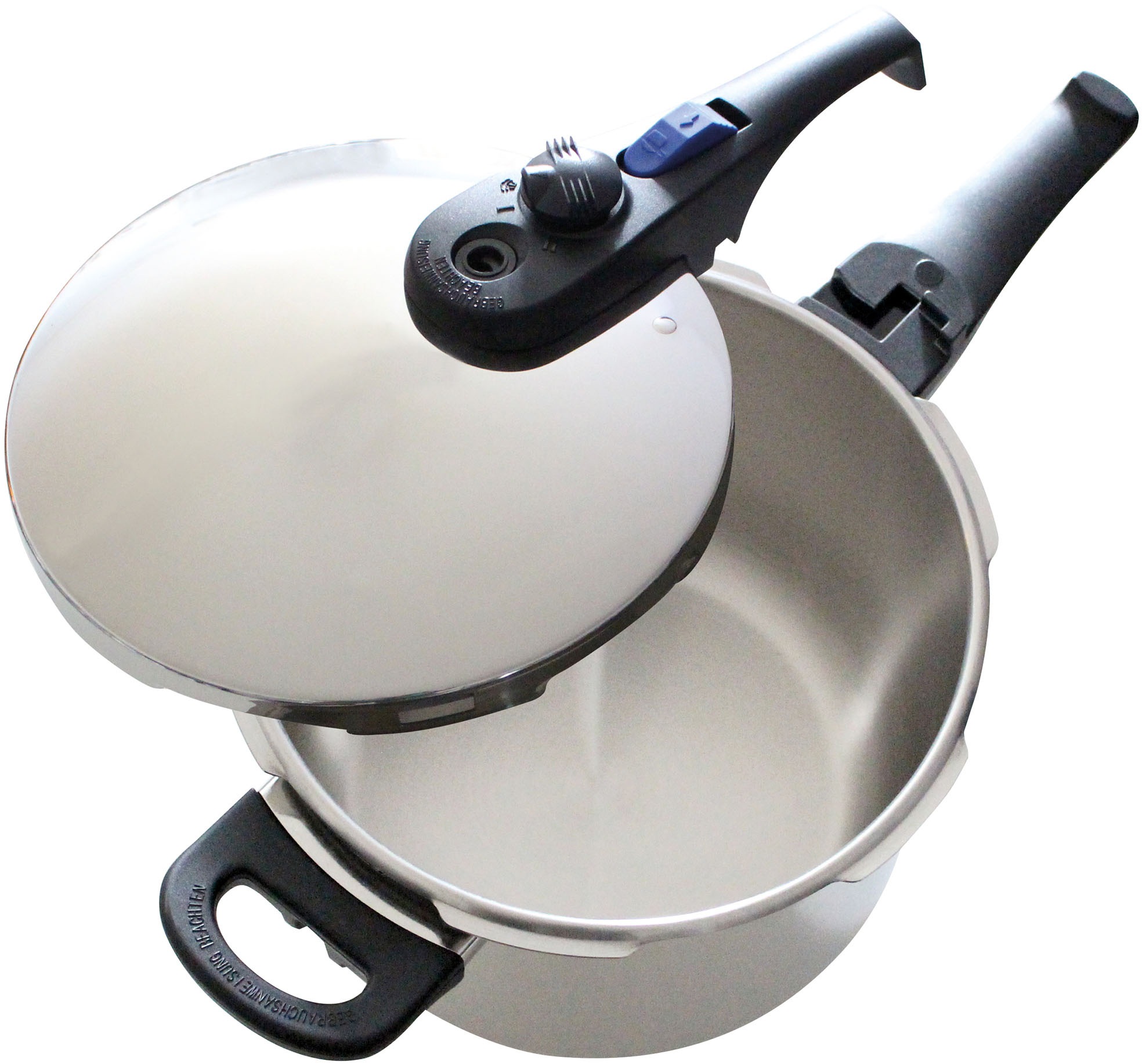 Thumbnail - Elo Schnellkochtopf "Praktika Plus 6l mit Dünsteinsatz" Set, 3 Stk. tlg. Edelstahl 18/10  Edelstahl 18/8