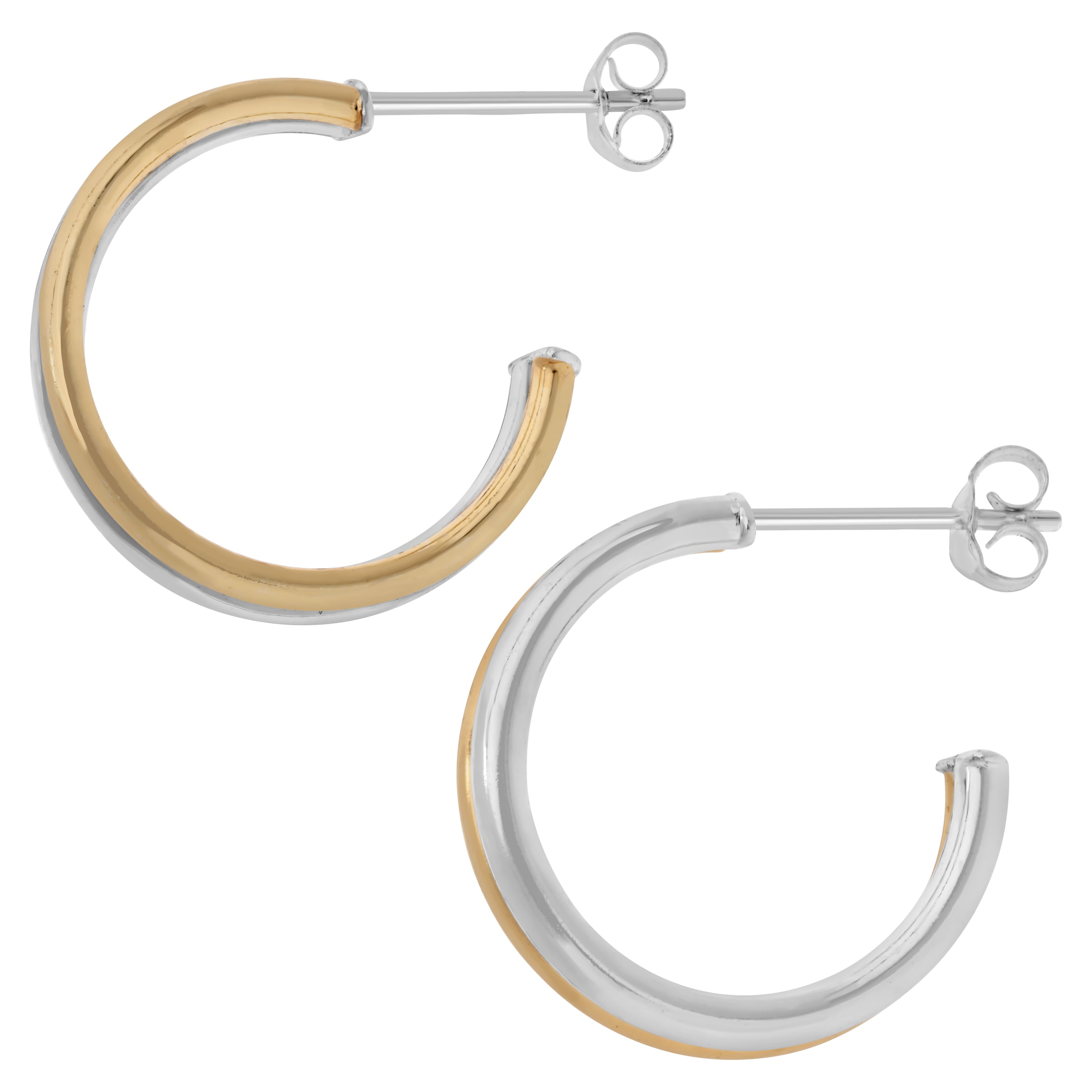 Firetti Paar Creolen »Schmuck Geschenk Silber 925 Ohrschmuck Ohrringe bicolor«