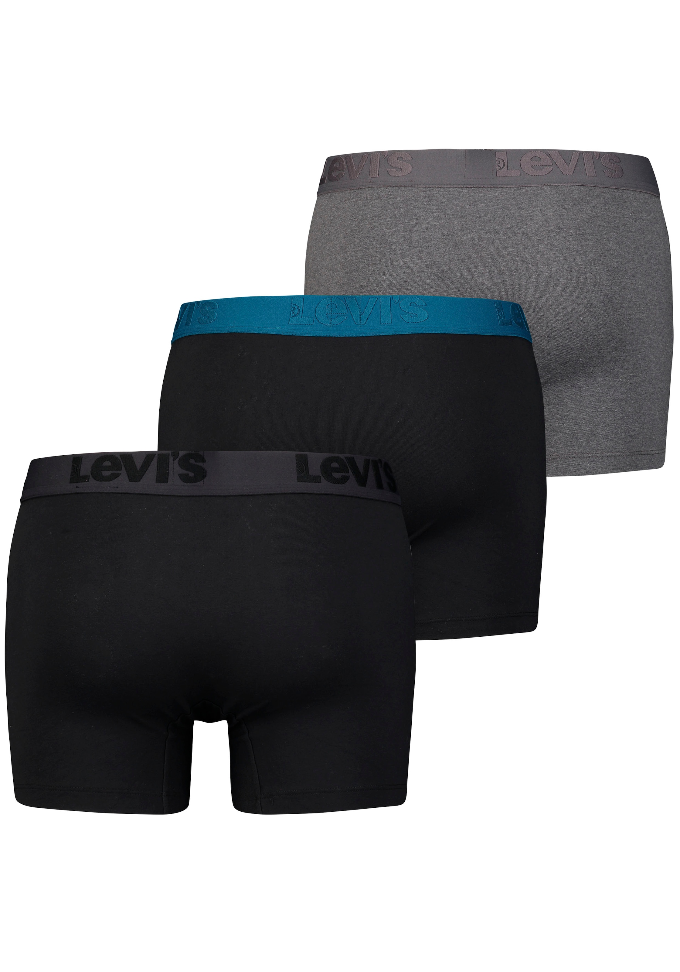 Levi's® Boxershorts, (Packung, 3er-Pack), mit breitem Logobund