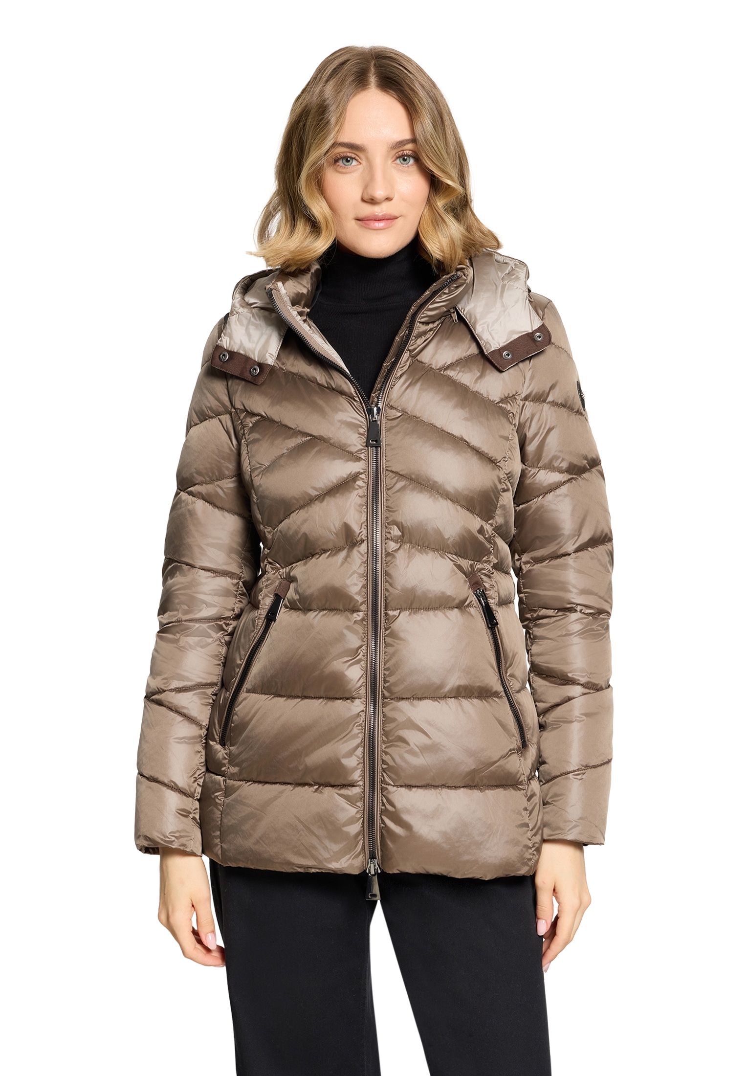 Gil Bret Steppjacke mit Kapuze Winterjacke mit abnehmbarer Kapuze