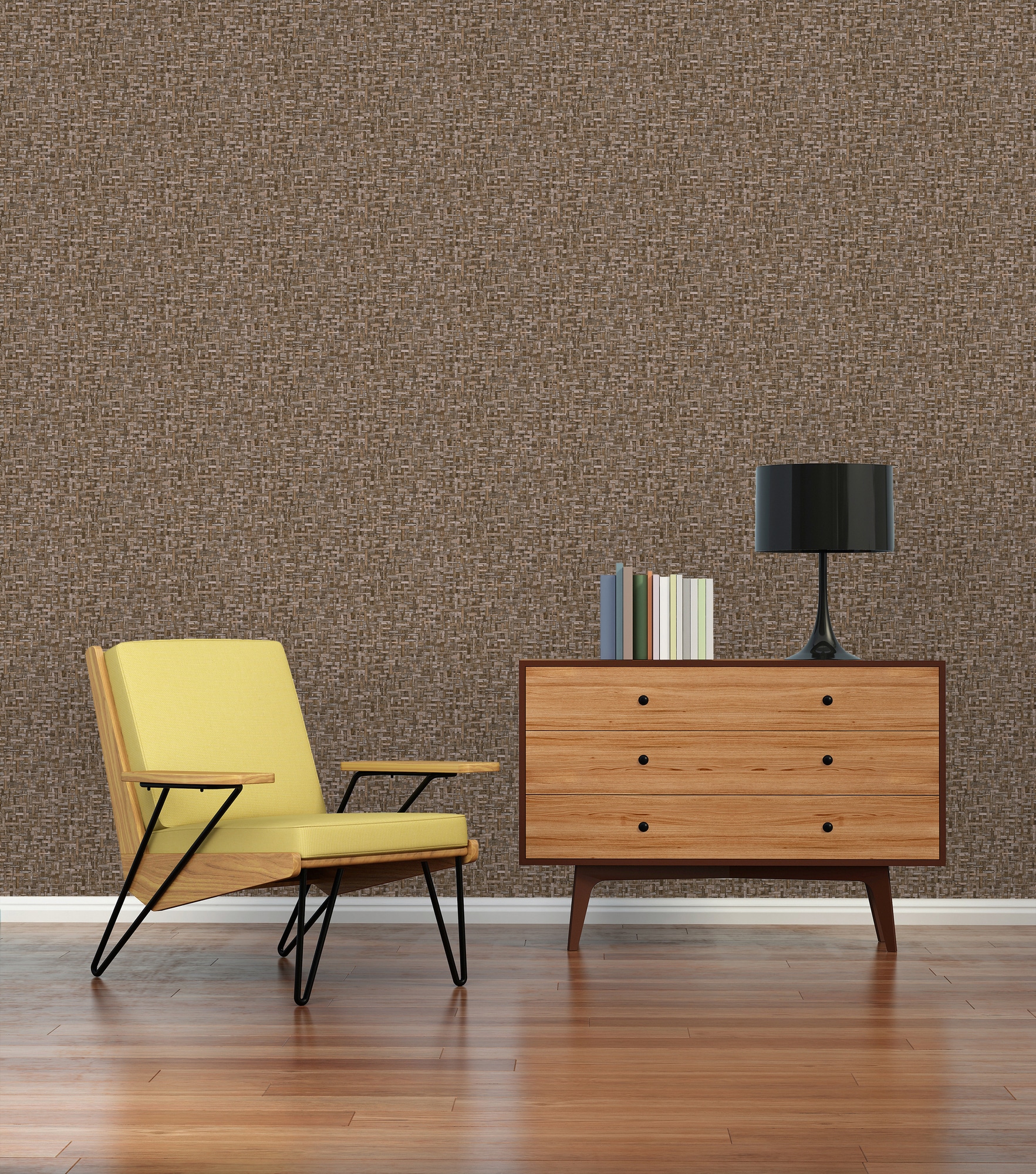 Architects Paper Vliestapete »Jungle Chic«, Flechtoptik-gemustert-Motiv, Tapete Holzoptik Tapeten Wohnzimmer Schlafzimmer Küche Flur Design