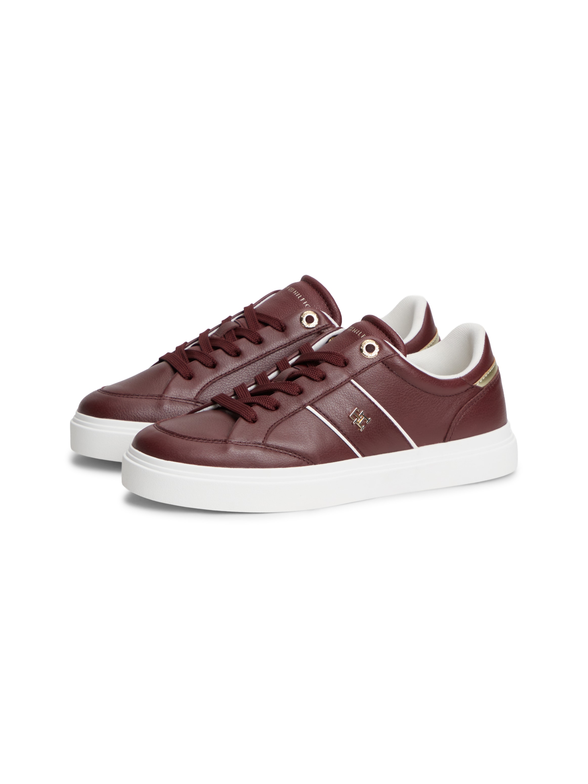 Tommy Hilfiger Plateausneaker "TH FEMININE CUPSOLE" Freizeitschuh, Halbschuh, Schnürschuh mit seitlicher Applikation