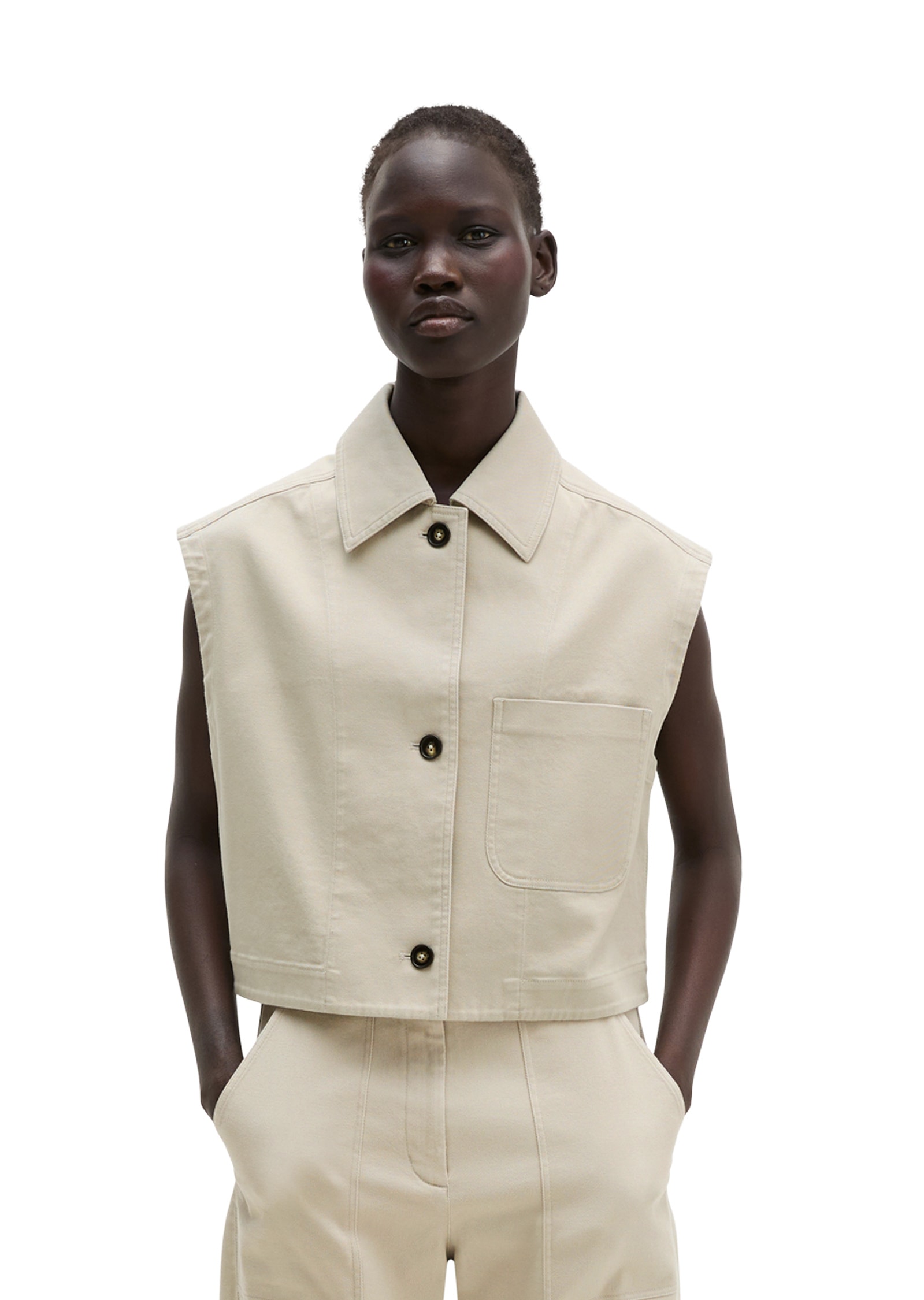 Marc OPolo Anzugweste "aus Baumwoll-Twill-Stretch"