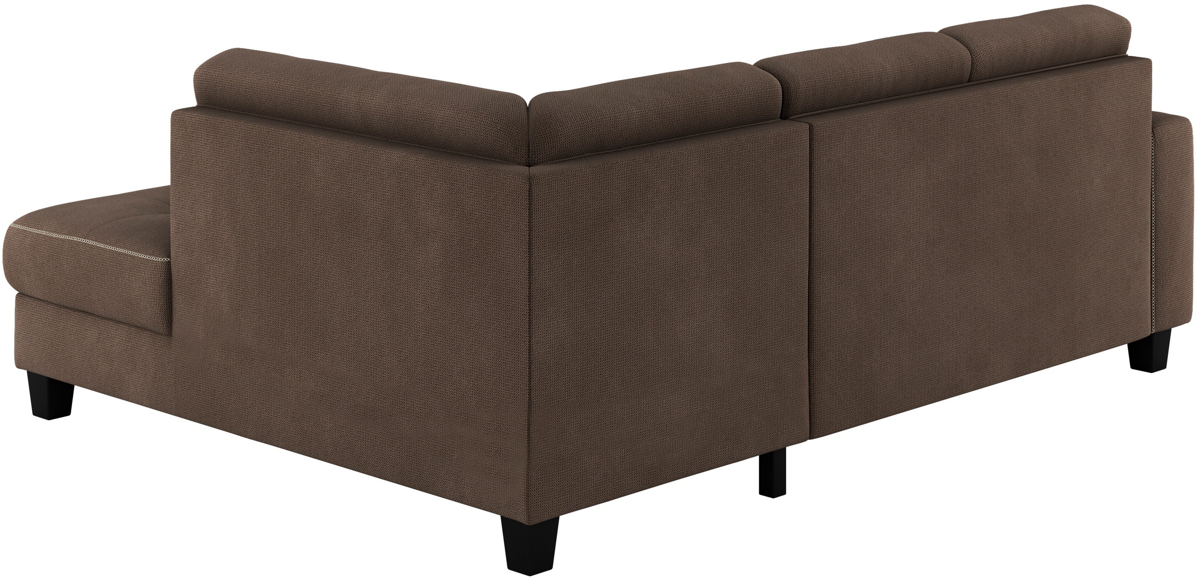 Places of Style Ecksofa »Varese«, Kreuznaht in beige