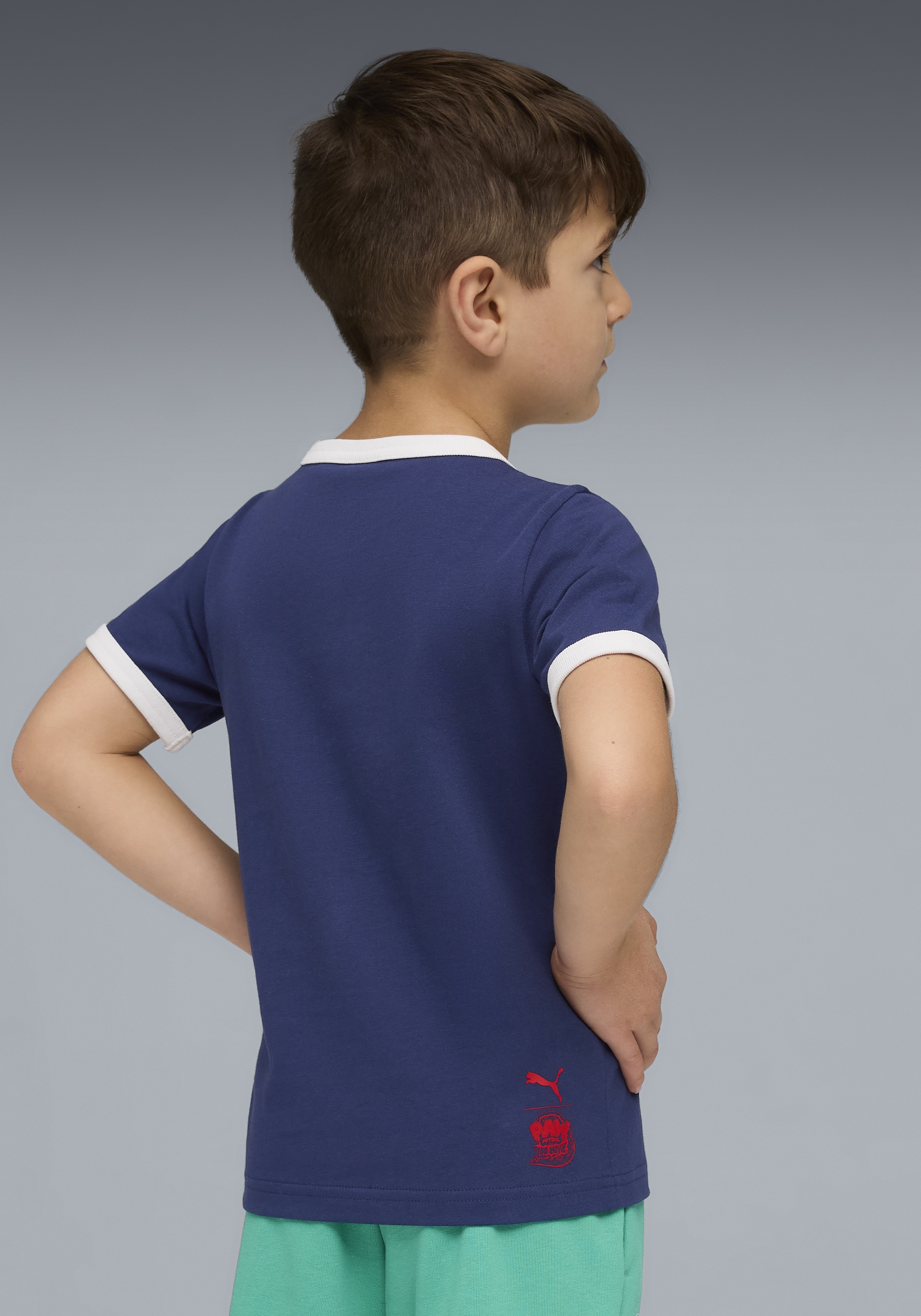PUMA T-Shirt »X PAW PATROL RINGER TEE« Regular Fit, Kurzarm, für Kinder, mit Rundhalsausschnitt