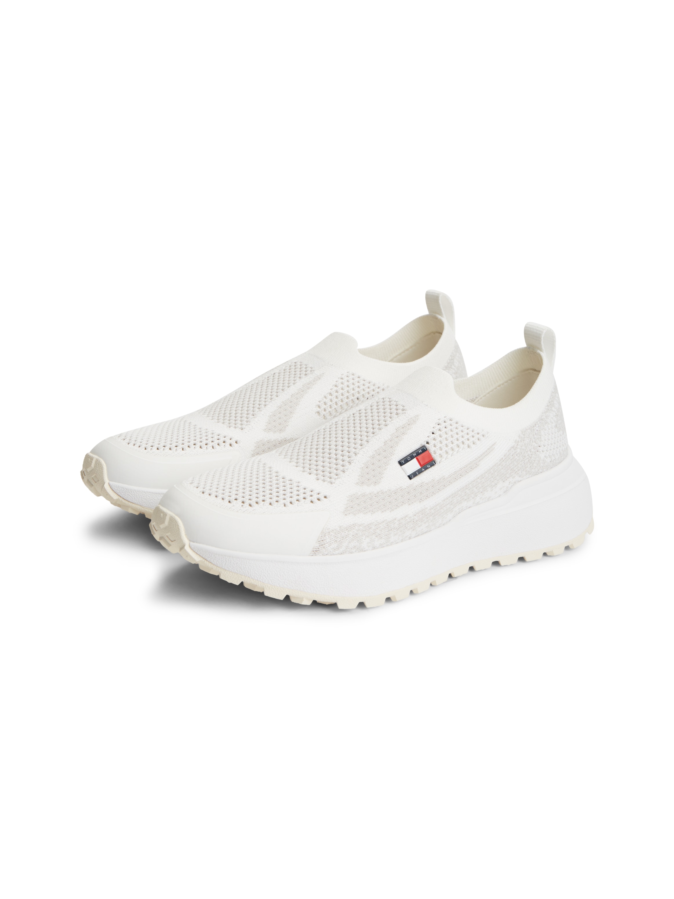 Tommy Jeans Slip-On Sneaker "TJ KNIT RUNNER" Slipper, Halbschuh, Freizeitschuh, zum Schlupfen