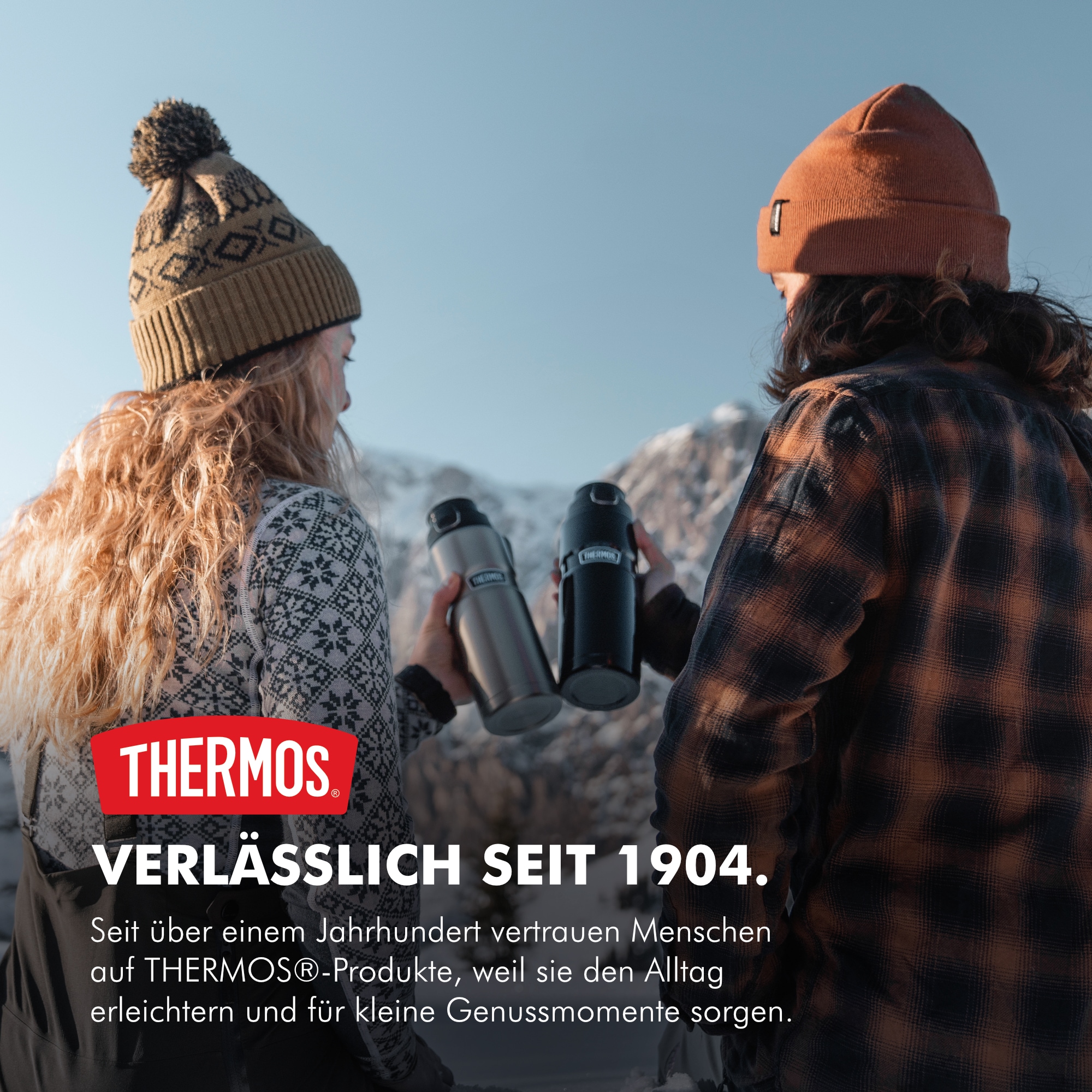 THERMOS Isolierflasche »STAINLESS KING BOTTLE, doppelwandiger Edelstahl« 0,7l, 15h heiß & 24h kalt, Safe Flow Lid mit Push Button