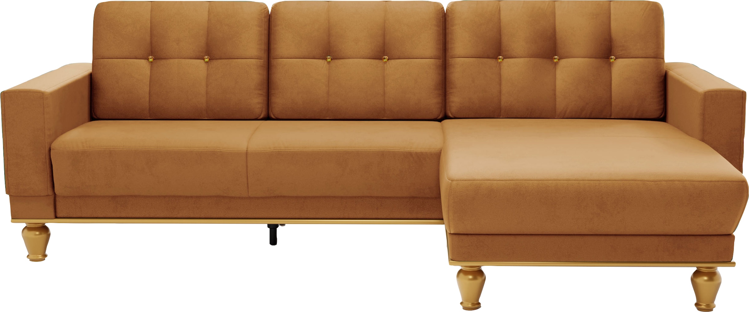 sit&more Ecksofa »Orient 5 L-Form«, mit Strass-Stein, wahlweise mit Bettfunktion und Bettkasten