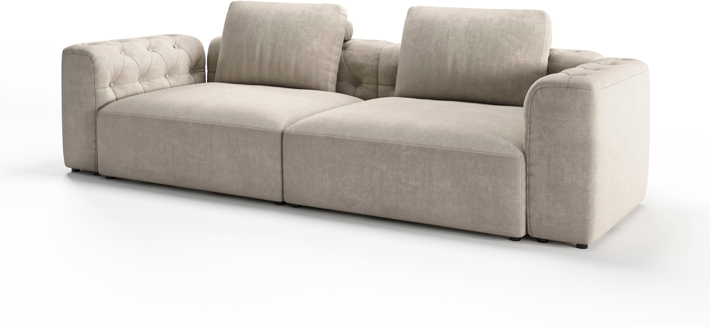 RAUM.ID 2,5-Sitzer »Cushid«, Modulsofa, bestehend aus 2 Teilen, Breite 268 cm
