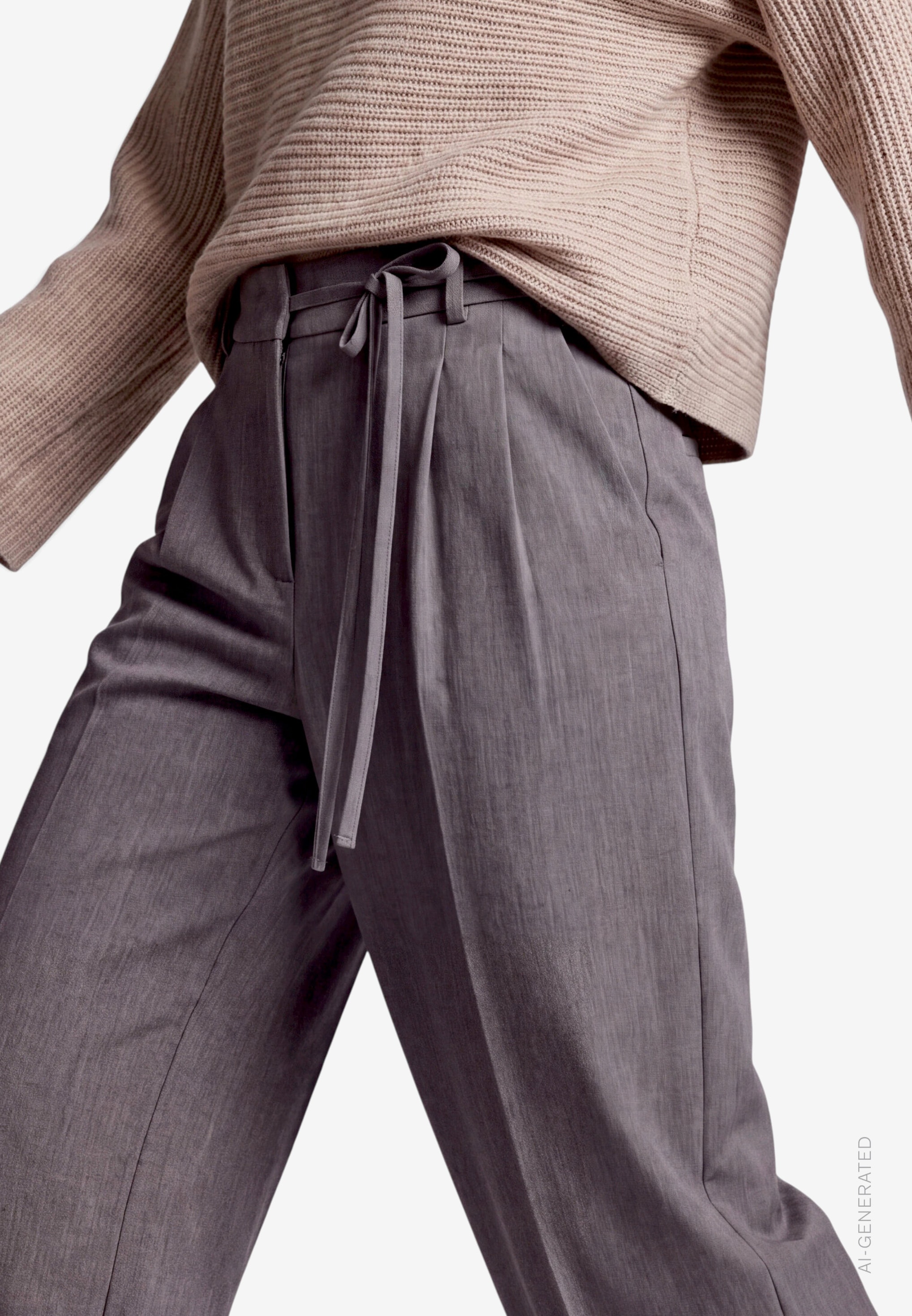 Zero Bundfaltenhose  Marlene-Hose / Straight Fit / mit Stretch und Viskose
