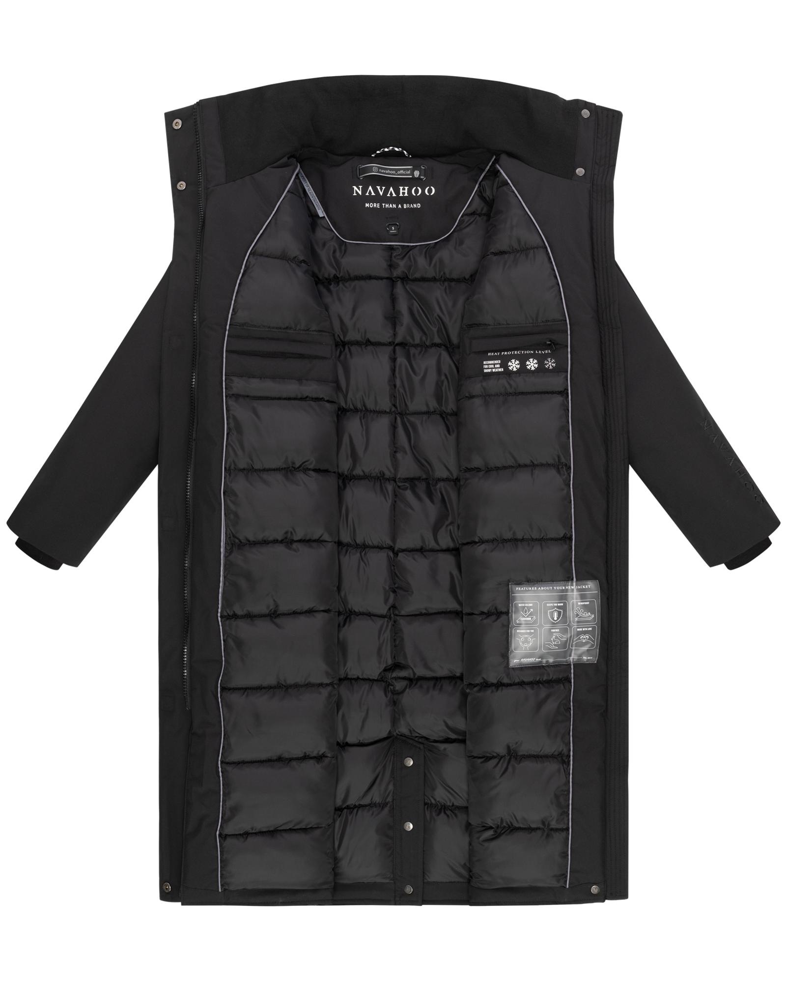 Navahoo Wintermantel »Traumblüte 14«, Warmer Parka mit Stehkragen