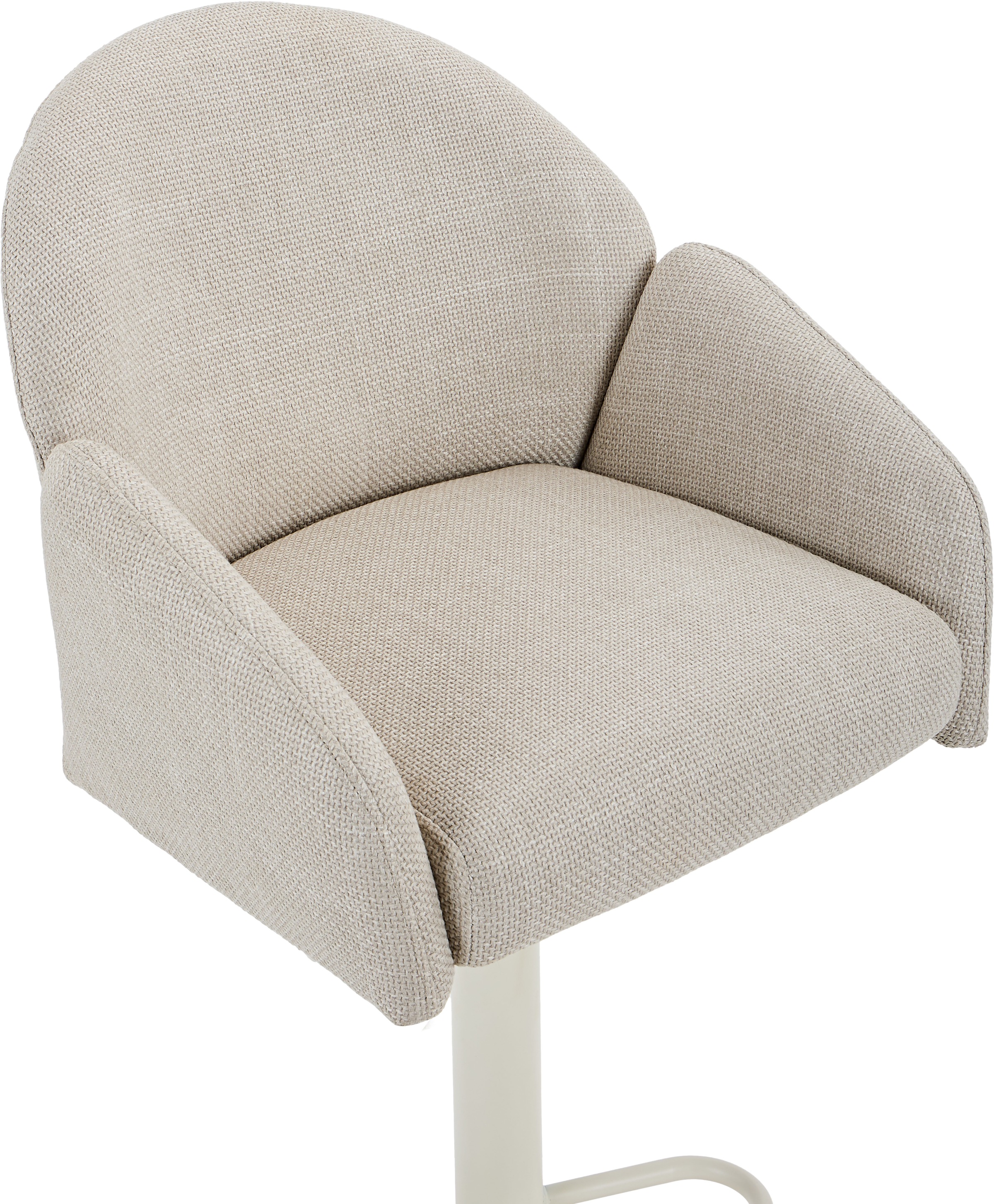 HELA Barhocker »HOLLY« Set, 2 Stk. tlg. 360° drehbar, Höhenverstellbar, Armlehnen, Gestell angepasst an Bezug