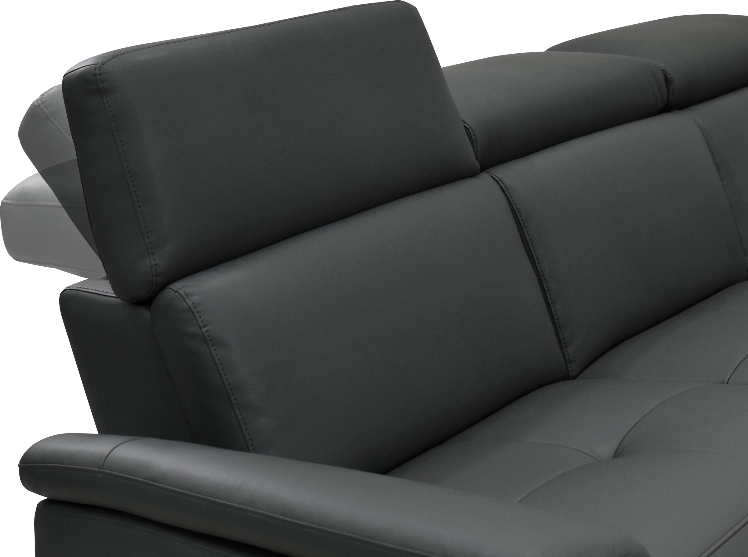 Places of Style 3-Sitzer »Pareli 229cm, manuelle u. elektr. Relaxfunktion in 2 Sitzen«, USB, KT-Verstellung, LED Beleuchtung, in Echtleder, Kunstleder, Web