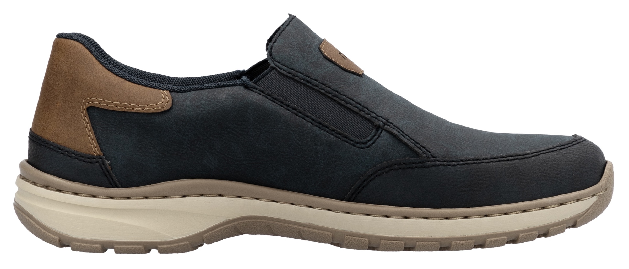 Rieker Slipper, Slip-on-Sneaker, Freizeitschuh, Halbschuh mit Gummizug