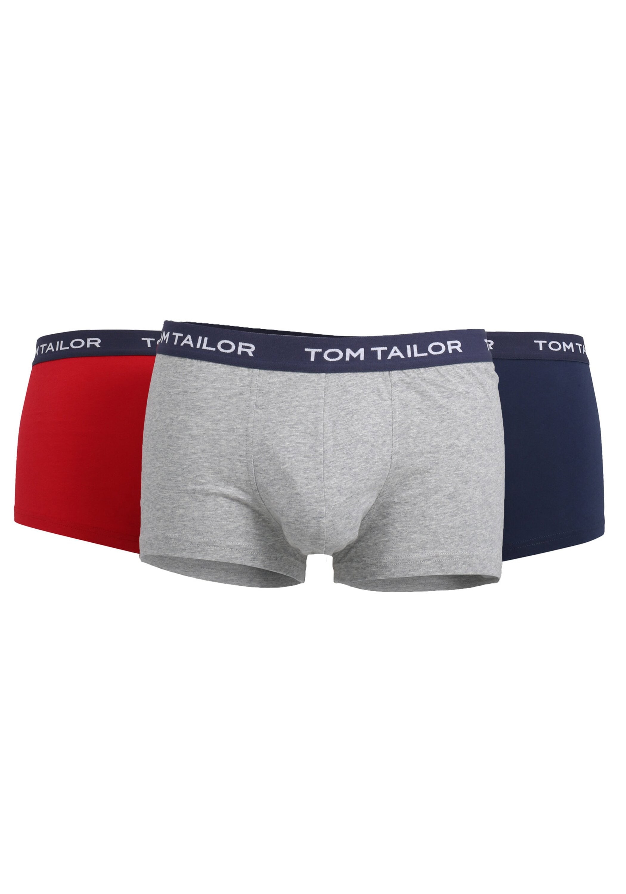 TOM TAILOR Boxershorts 4er Pack - Basic Unterhosen Aus Baumwolle Herren