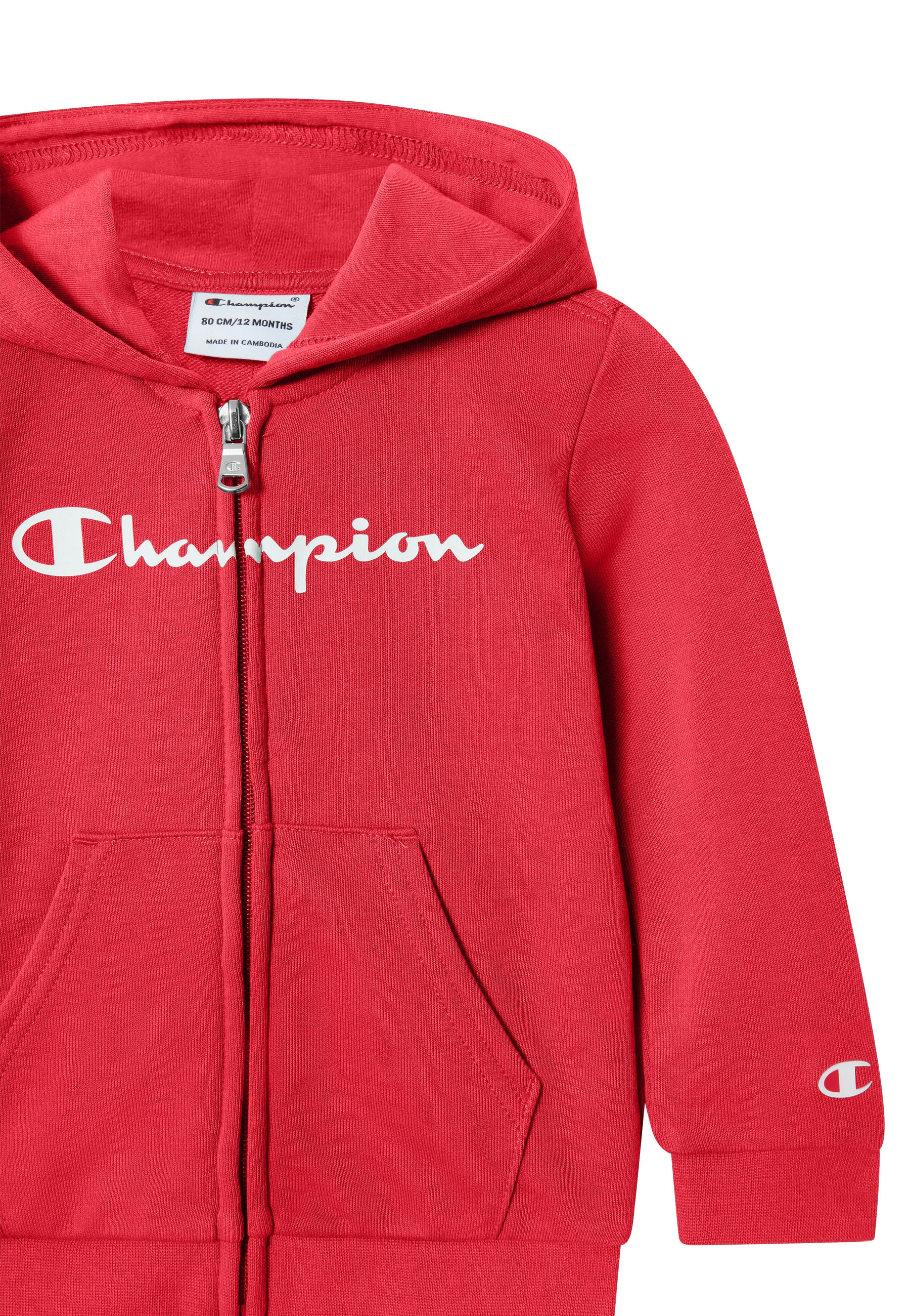 Champion Jogginganzug »Hooded Full Zip Suit« 2 tlg. mit Kapuze, mit durchgehendem Reißverschluss