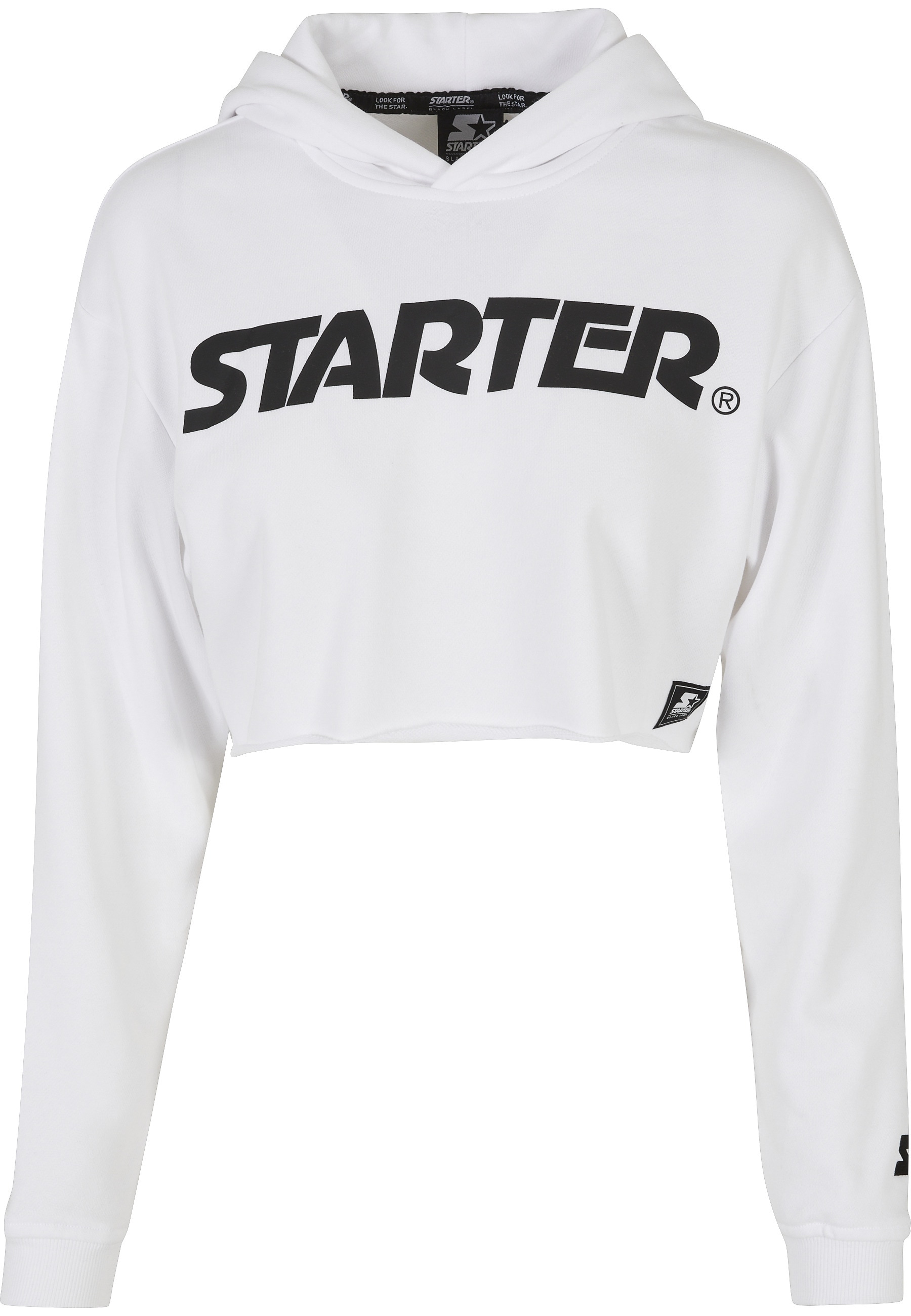 Starter Black Label Rundhalspullover "Starter Black Label Damen Ladies Starter Cropped Hoody" 1