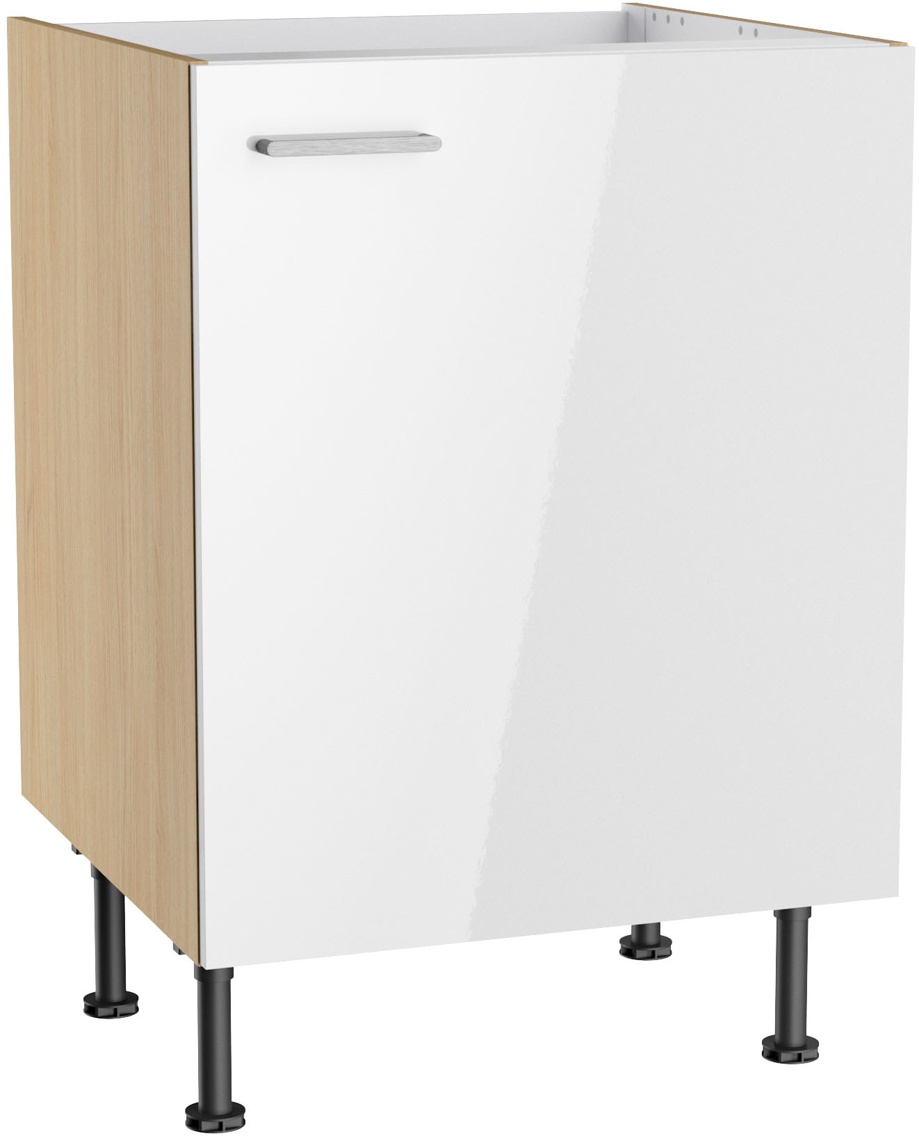 KOCHSTATION Spülenschrank "KS-Lucy" Breite 60 cm, mit 1 Tür, höhenverstellbare Füße, Soft-Close