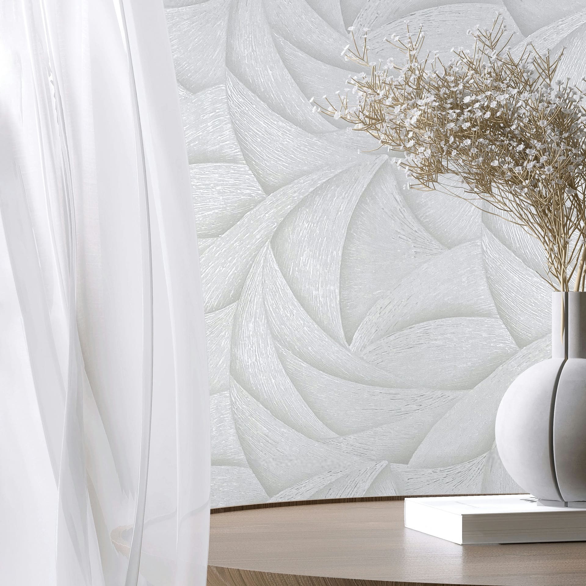 Marburg Vliestapete "Tapete Calm Waves" geometrisch geprägt moderne Vliestapete für Wohnzimmer Schlafzimmer Küche
