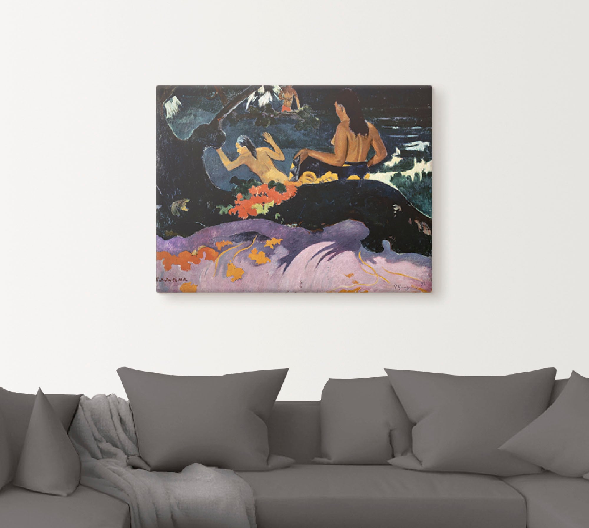 Artland Wandbild »Fatata te miti (Angelehnt ans Meer)«, Frau, (1 St.), als Leinwandbild, Wandaufkleber oder Poster in versch. Größen