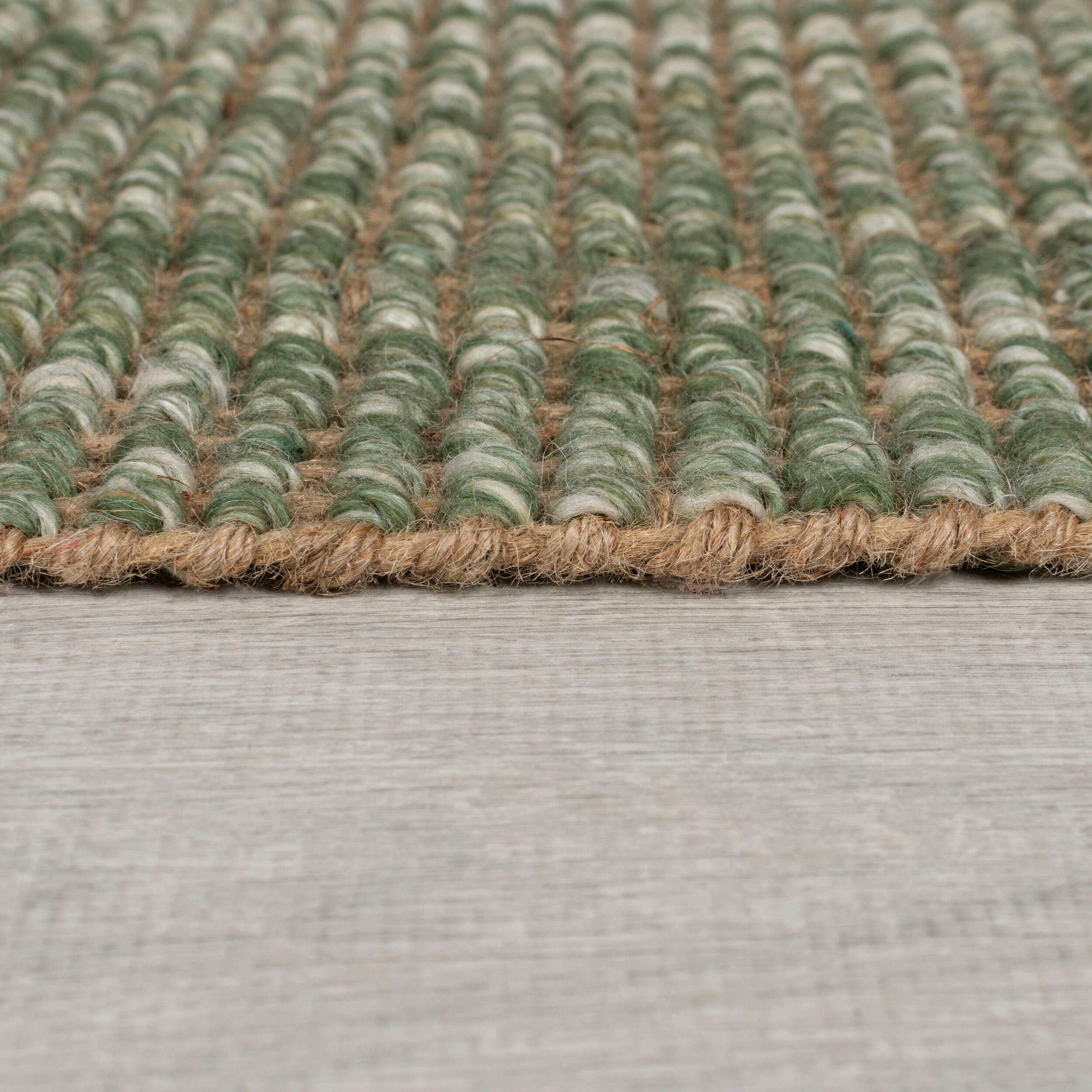 FLAIR RUGS Läufer »Jute Ombre«, rechteckig, 8 mm Höhe