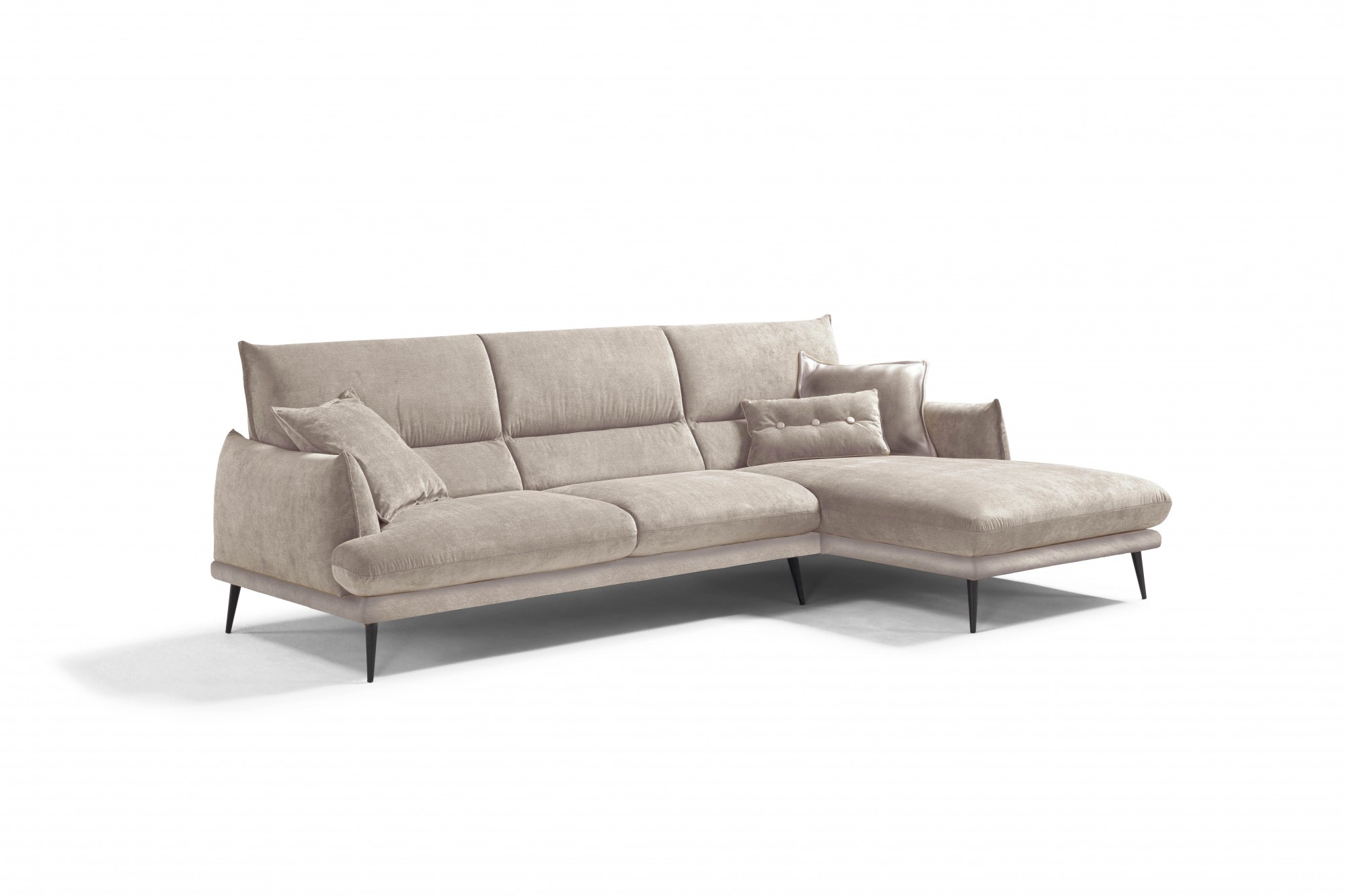 Egoitaliano Ecksofa "FUNNY, hochwertiges & aktuelles Design, bequeme Rücken günstig online kaufen