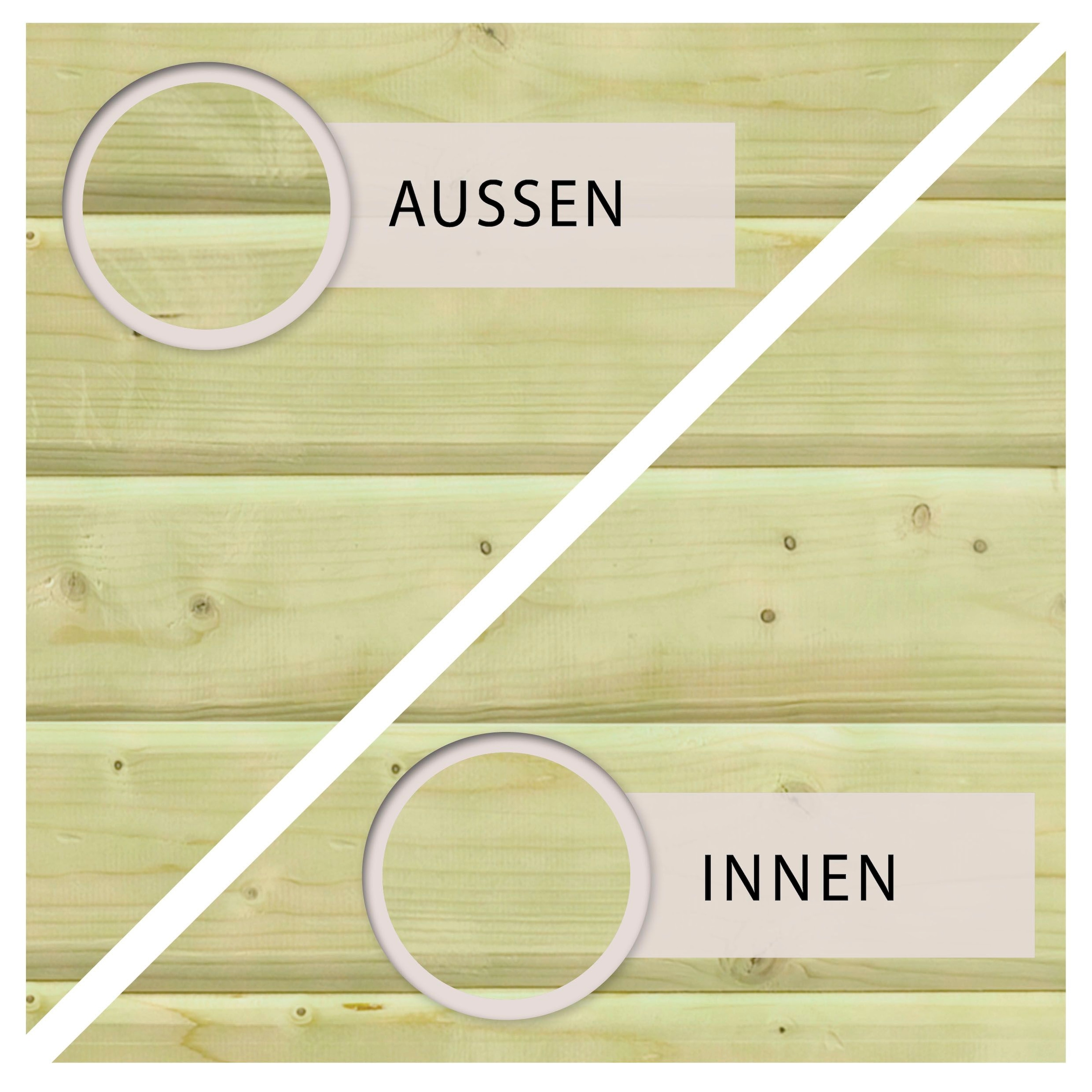 Karibu Achteckpool »PALERMO A2 BxLxH: 547x547x124cm«, (Set, 9 tlg.)