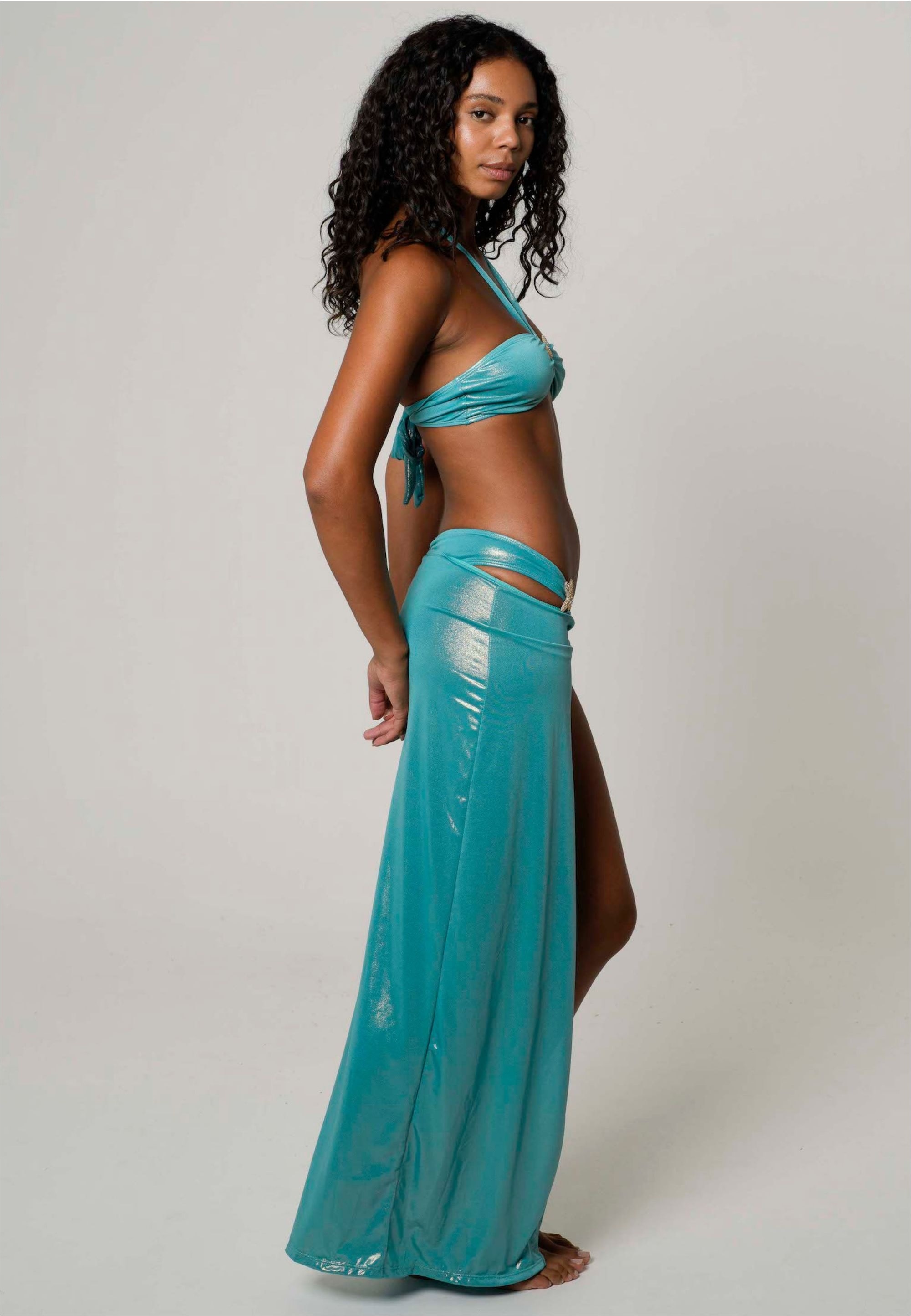 Moda Minx Sommerrock »Starfish Long Side Slit Skirt«, (1 tlg.), mit tollem Seestern-Element
