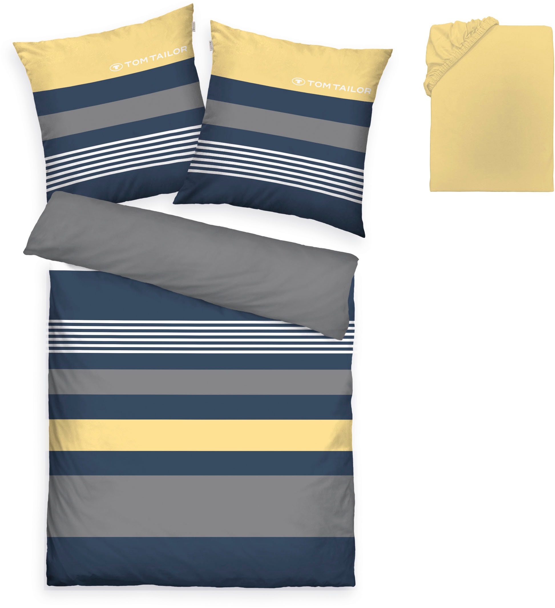 TOM TAILOR HOME Bettwäsche "Carl in Gr. 135x200 oder 155x220 cm" 3 Stk. mit günstig online kaufen