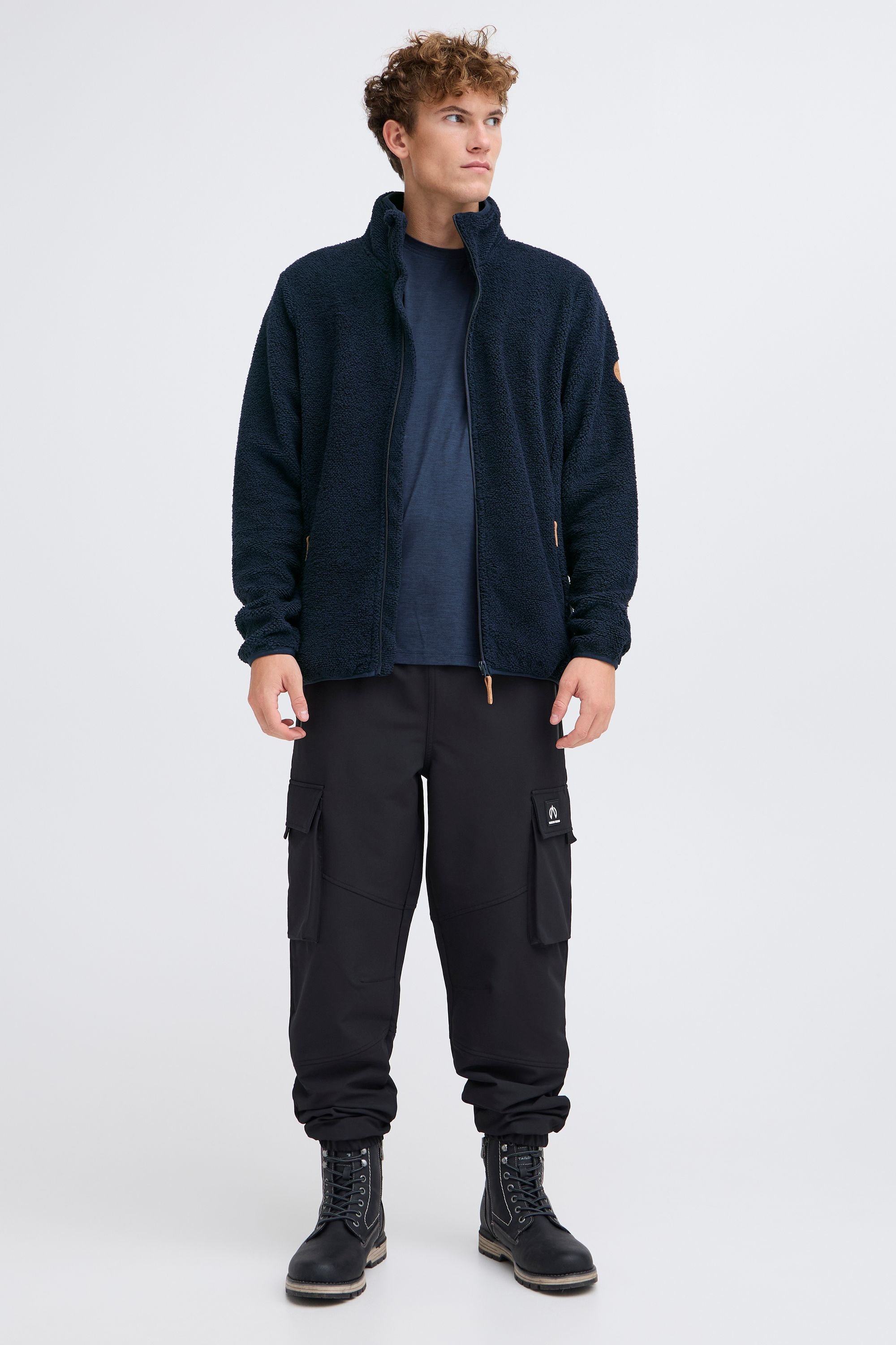 North Bend Fleecejacke »Fleecejacke NBSteve M«, ohne Kapuze