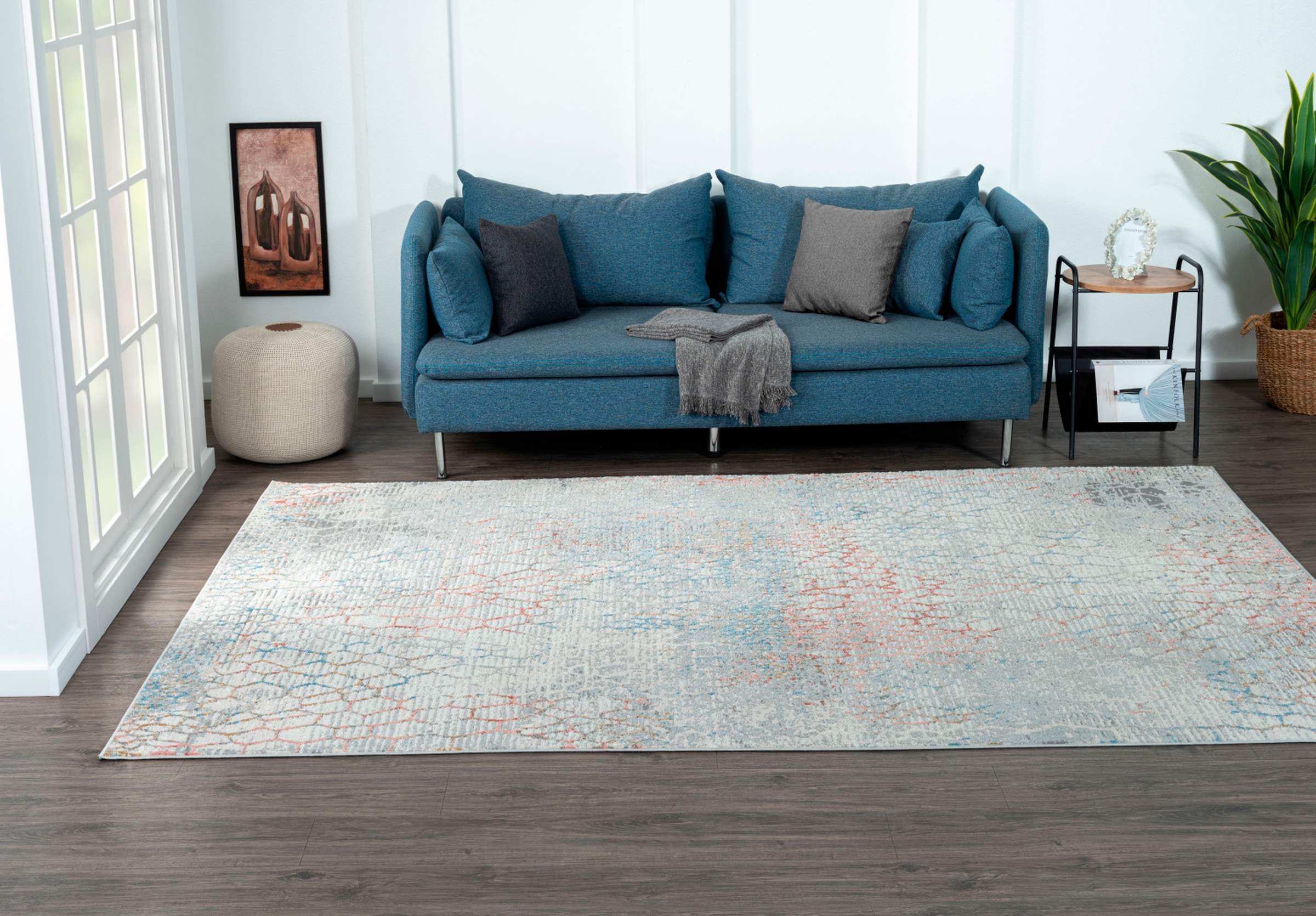 Myflair Möbel & Accessoires Teppich »My Look«, rechteckig, 8 mm Höhe, Kurzflor, Ethno-Design, besonders weich durch Microfaser