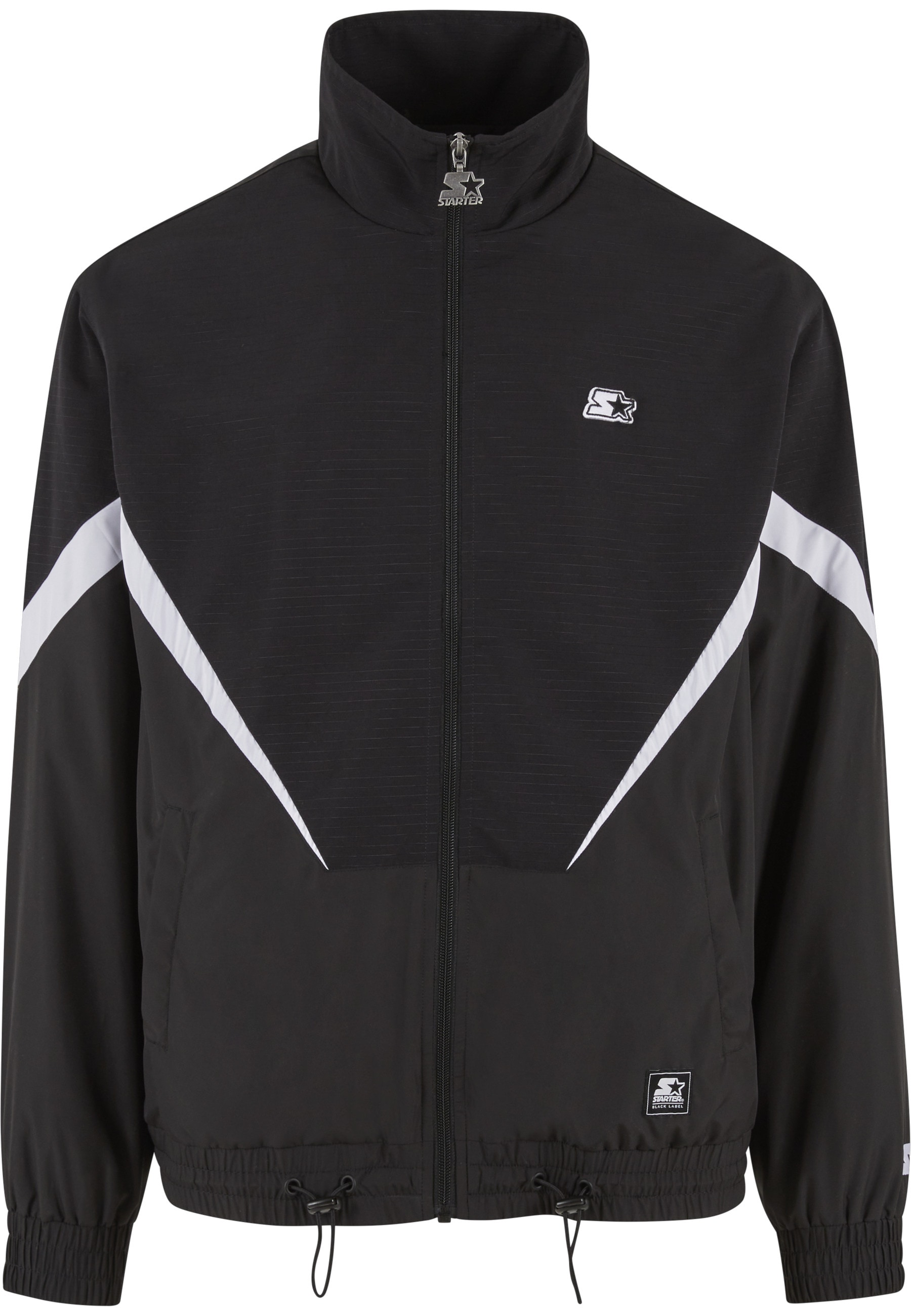 Starter Black Label Trainingsjacke "Starter Black Label Starter Fabric Mix Track Jacket" 1 Stk. tlg. ohne Kapuze