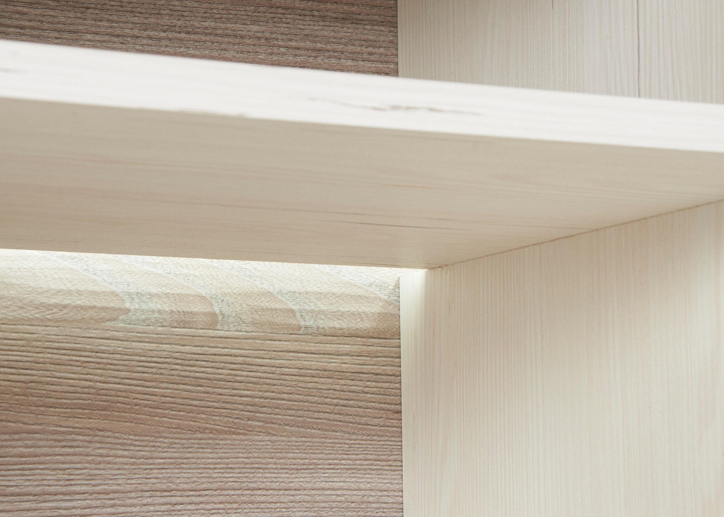 set one by Musterring Highboard »York«, Typ 56, mit Glastüren, Beleuchtung optional, B 184 cm
